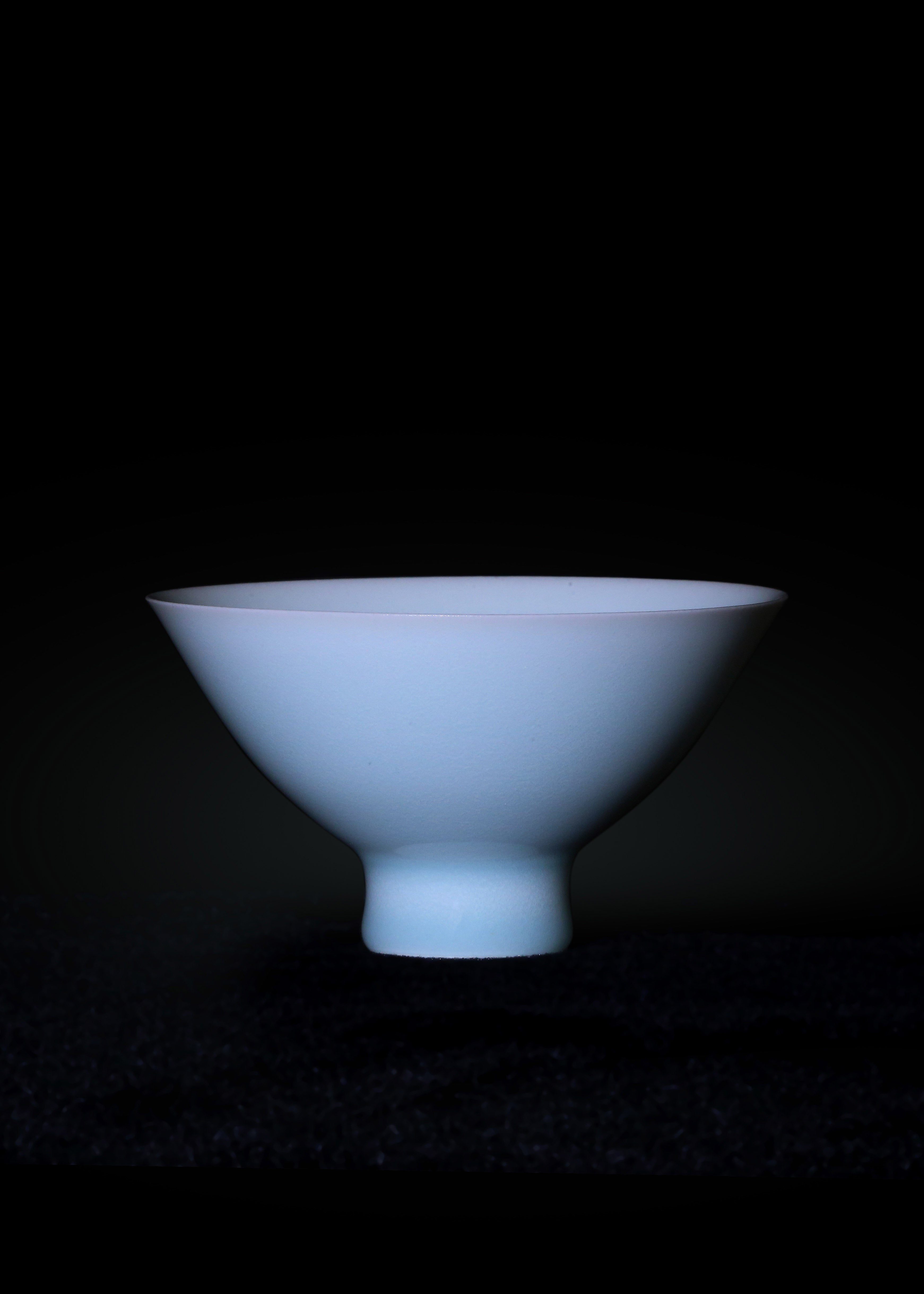 Hutian Kiln Shadowy Blue Glaze "Sky After Rain" Conical Bowl / Water Bowl / Everted-Rim Cup/Lidded Bowl
