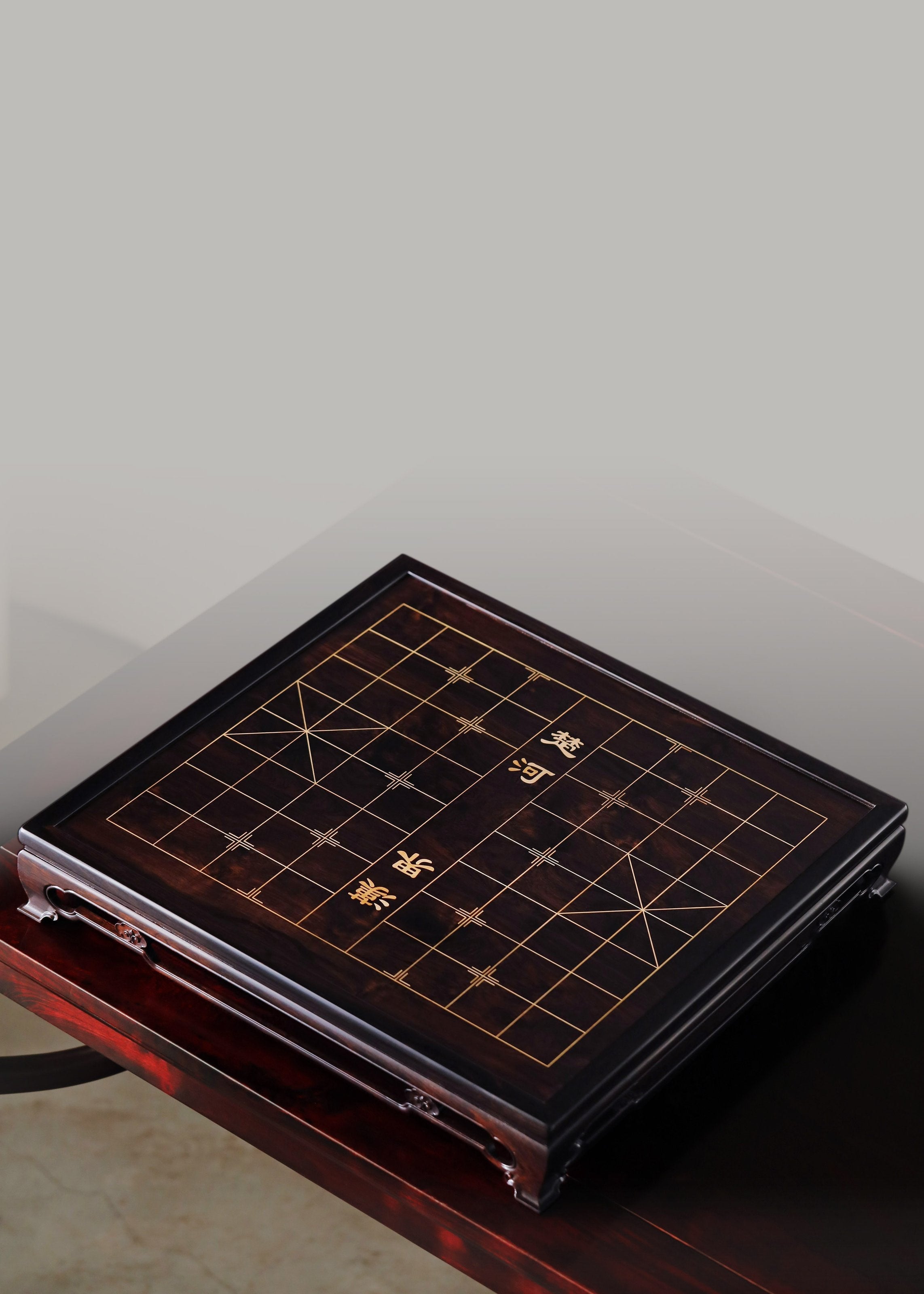 紫光檀双用两屉棋盘