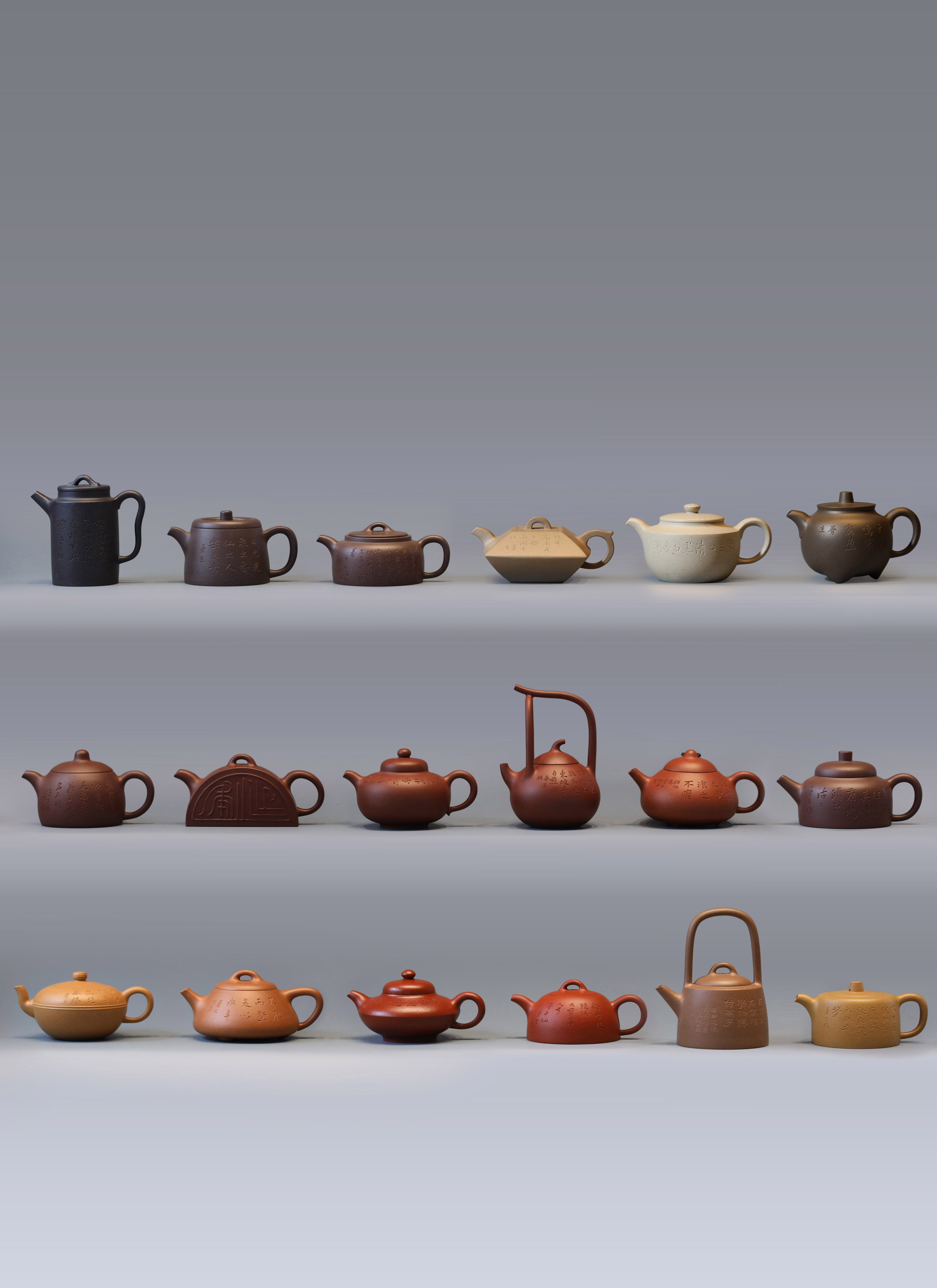 Eighteen Colors of Mud Mansheng's Eighteen Styles of Purple Clay Teapots