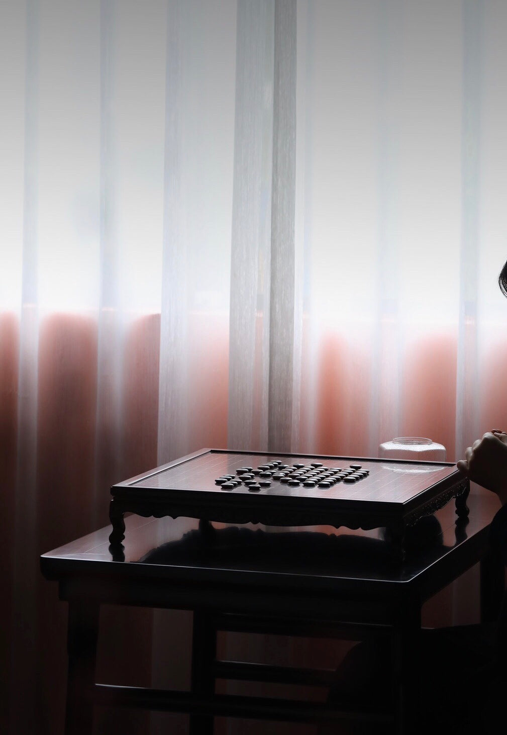 紫光檀双用两屉棋盘