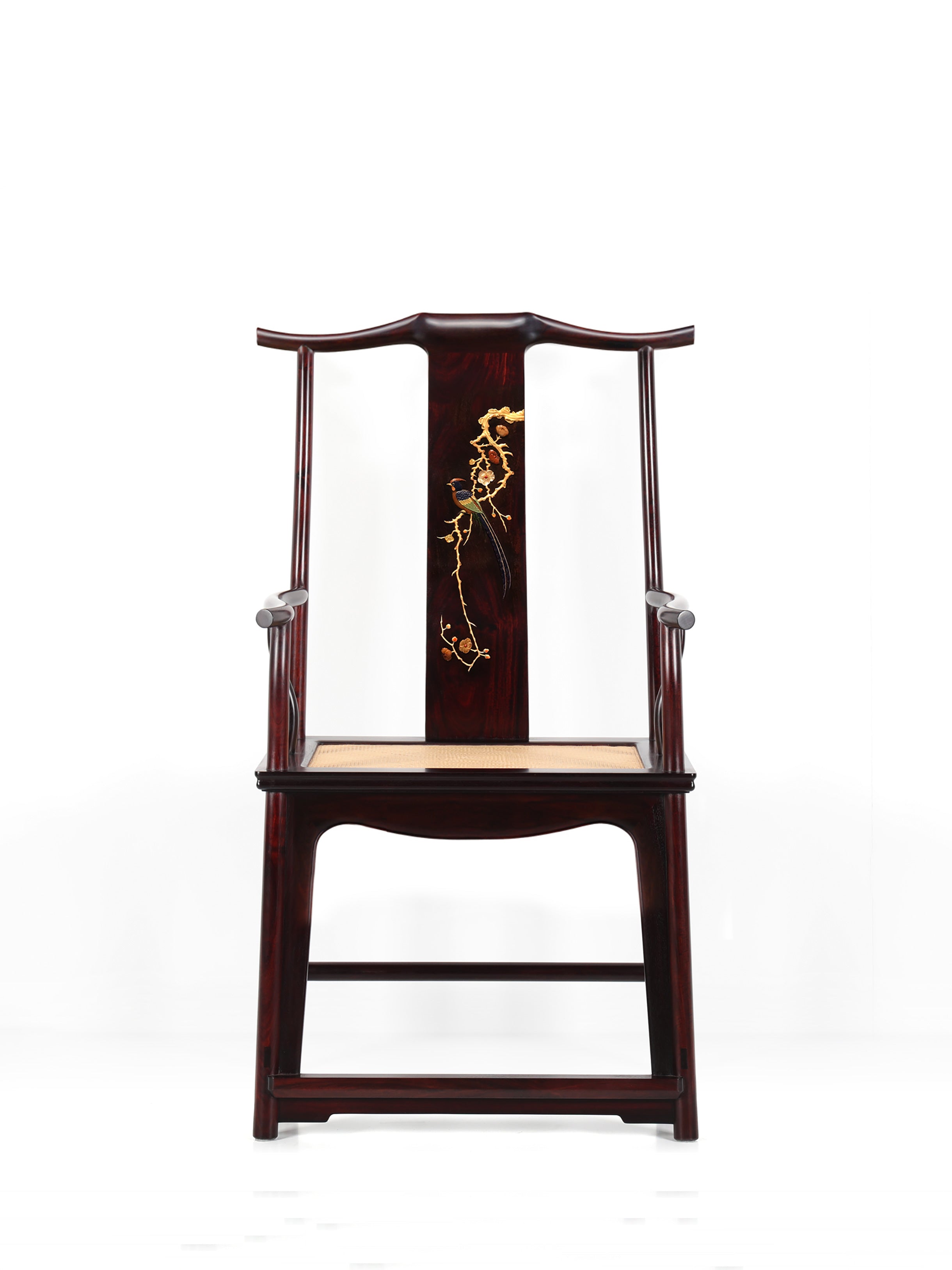 Inlaid Four-Out-of-the-Head Official Hat Chair