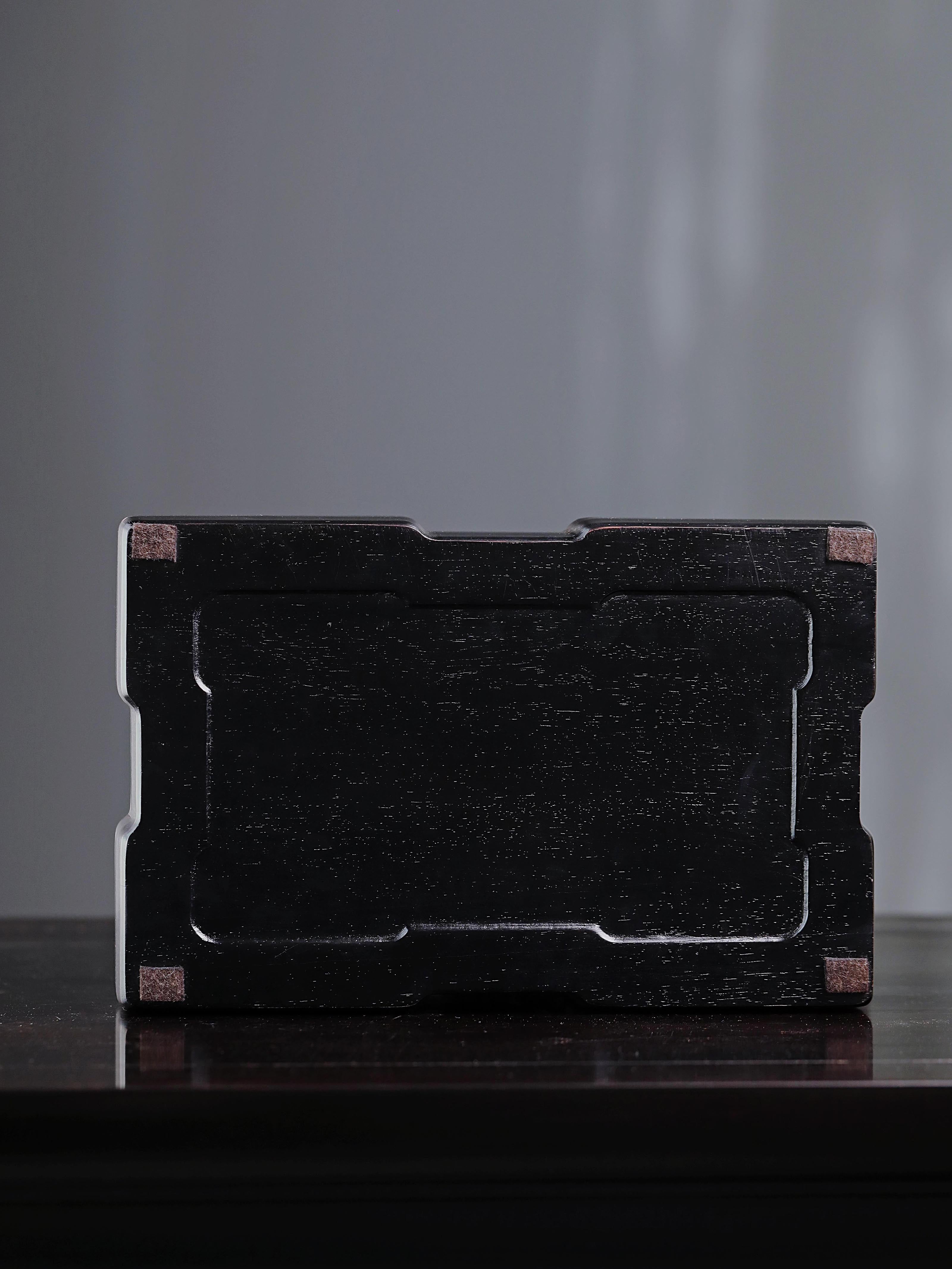 紫光檀百宝嵌花鸟纹文具盒