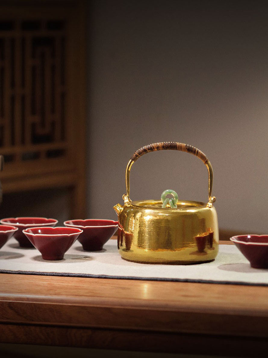 Bukchon|Pure gold jasper ring