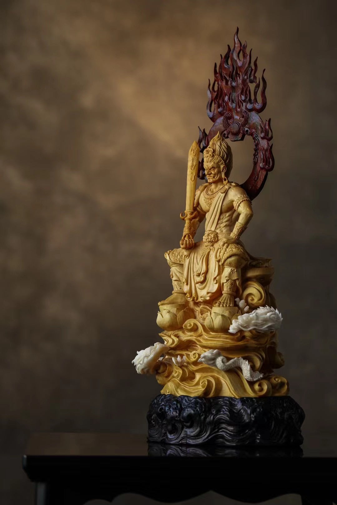 Fudo Myo-ō | Boxwood Carving