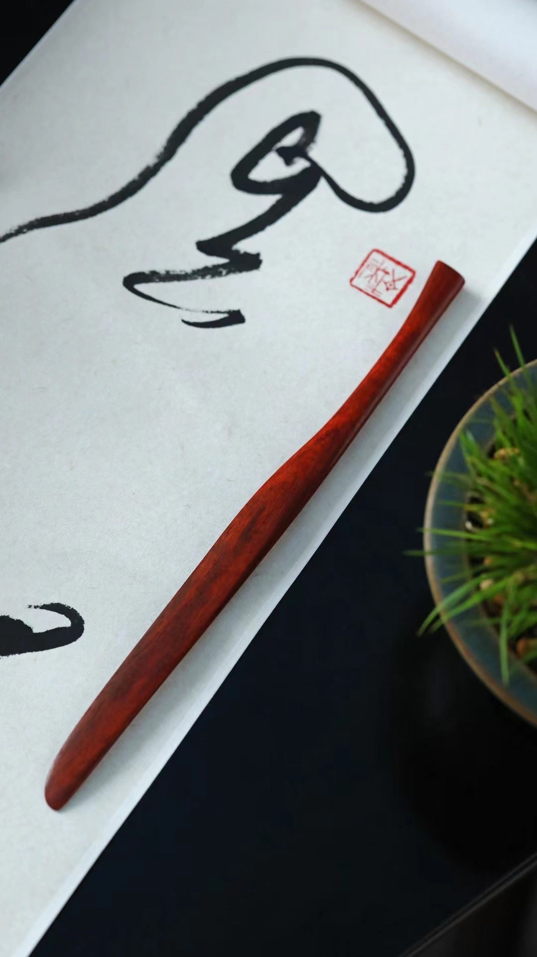 黄花梨丨紫檀丨文房裁纸刀