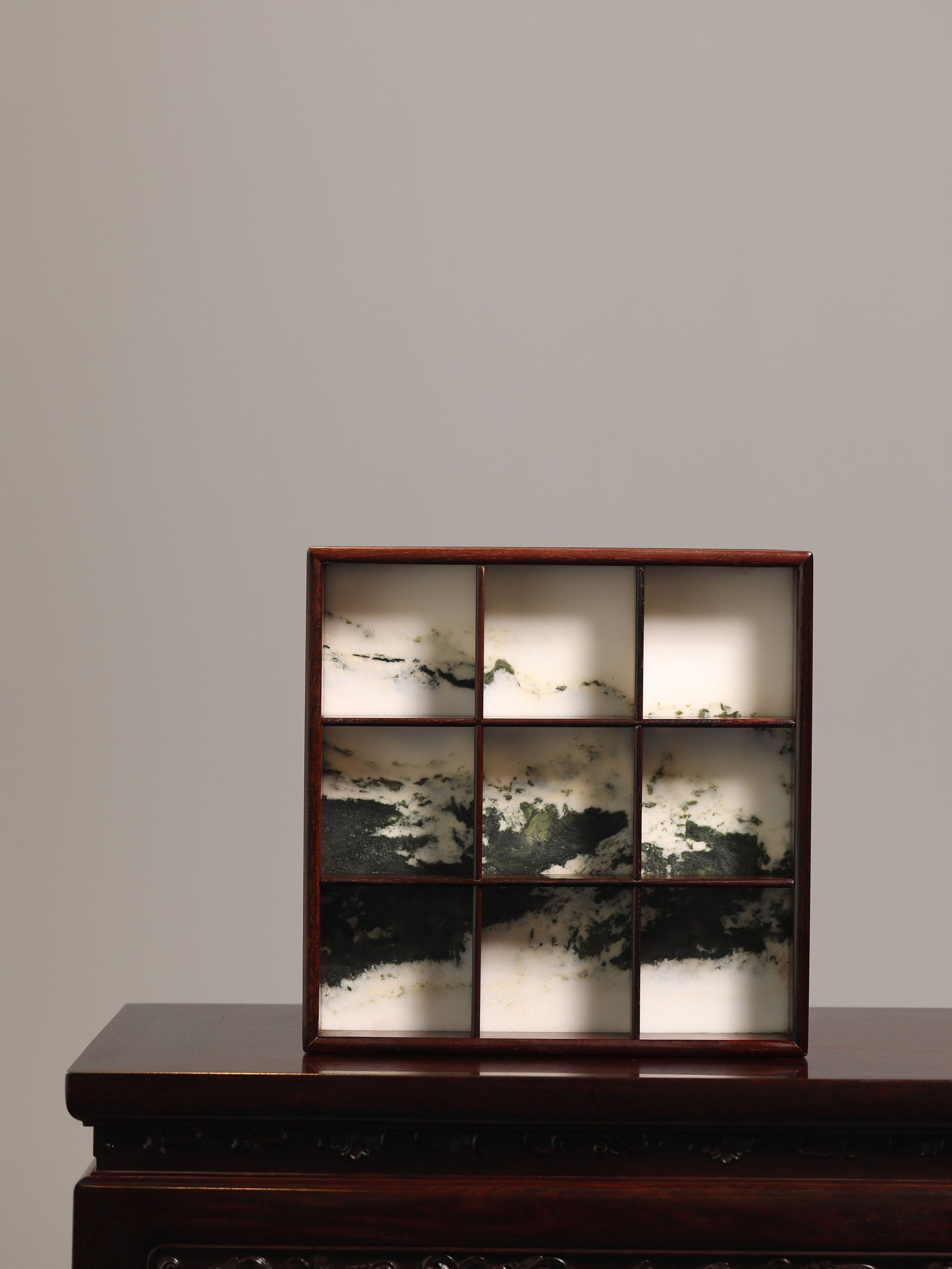 大紅酸枝雲石都承盤