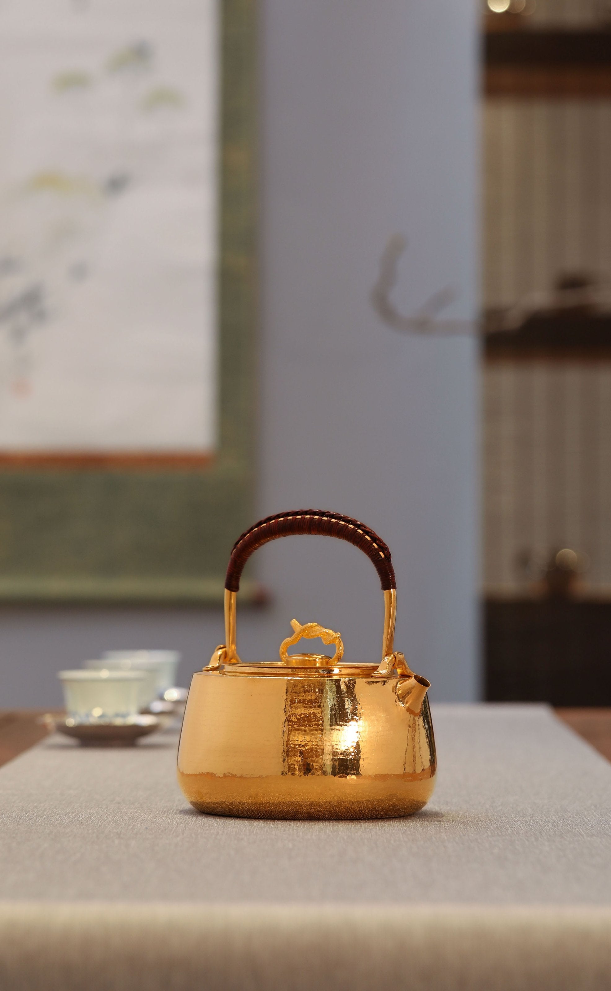 大雅堂純銀鍍金平台壺