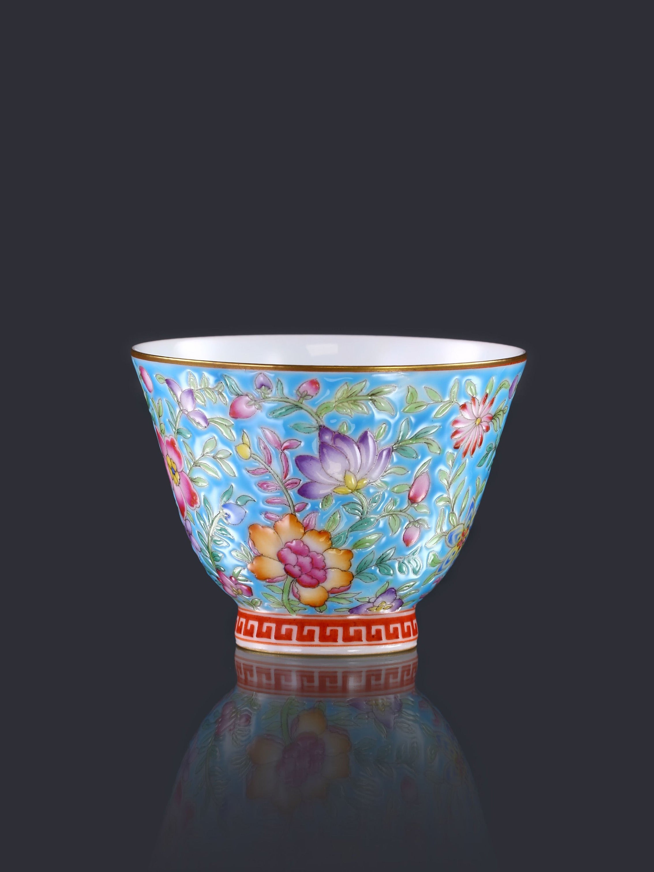 Enamel Painted Open Rim Cup