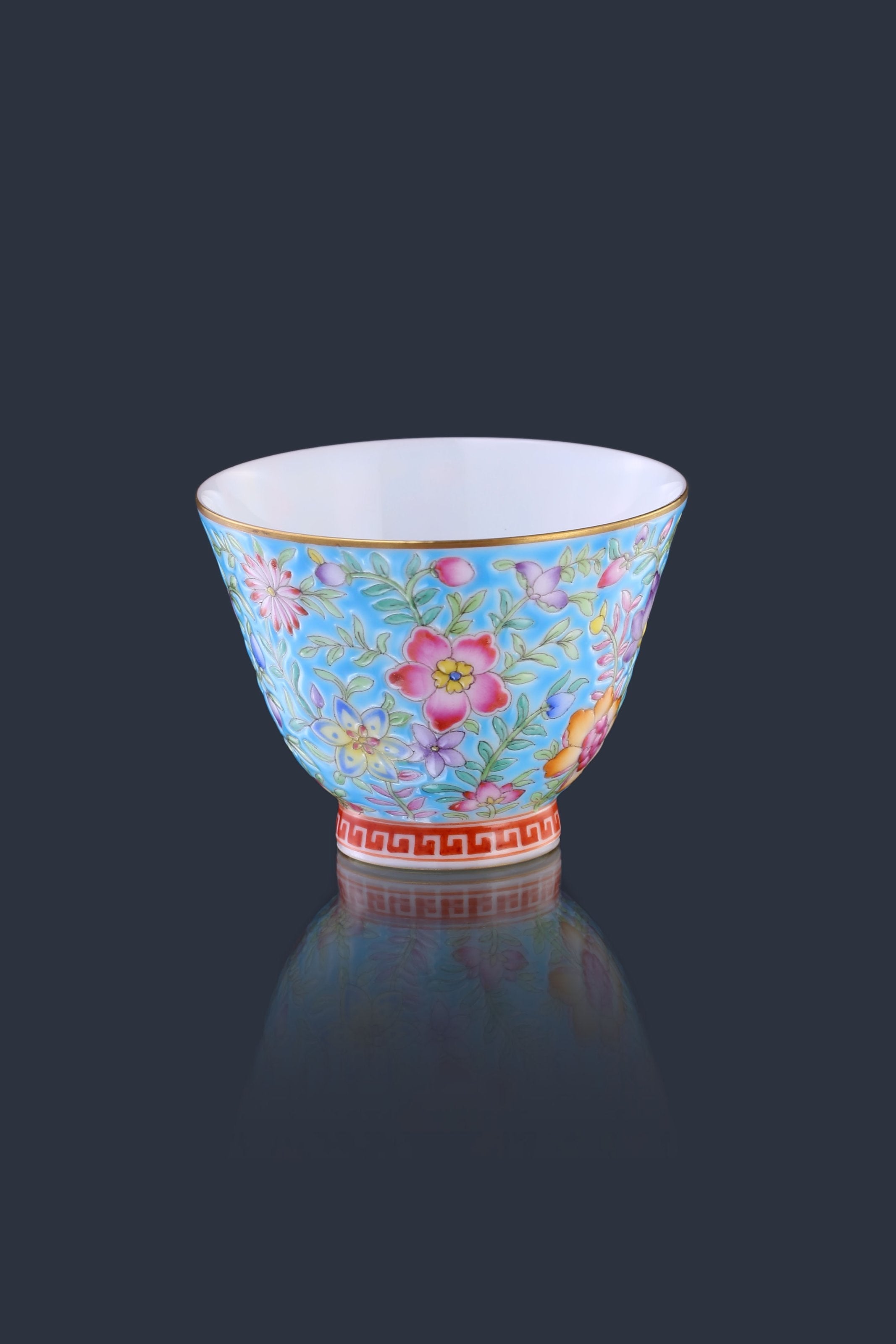 Enamel Painted Open Rim Cup