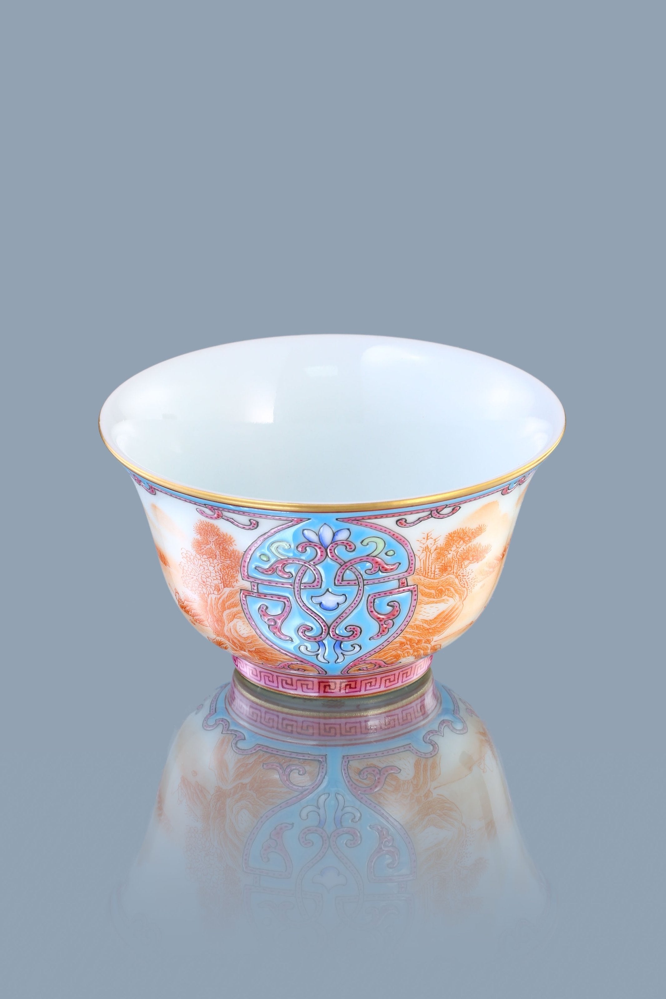 Enamel Landscape Flared Rim Cup