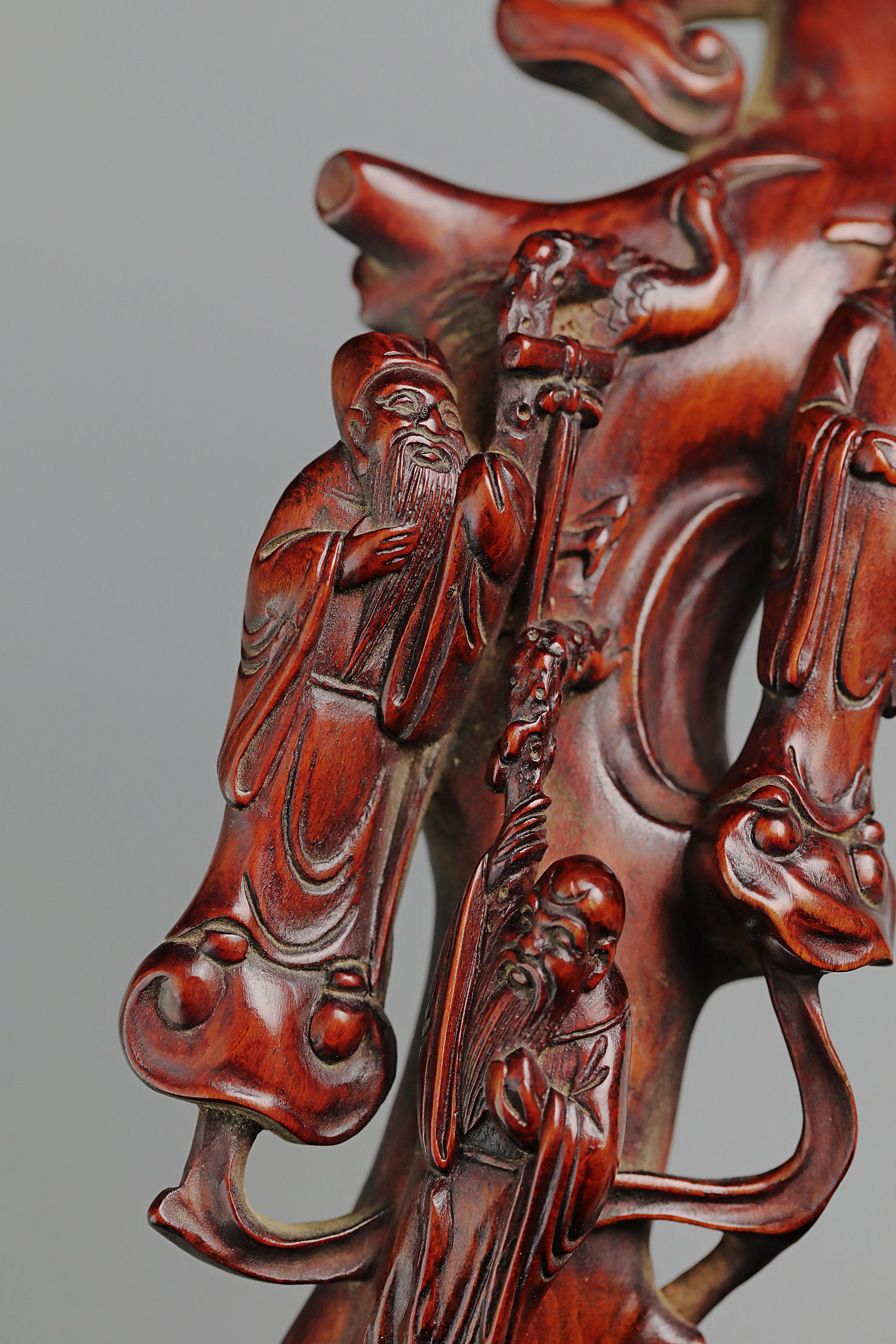 福禄寿老黄杨如意