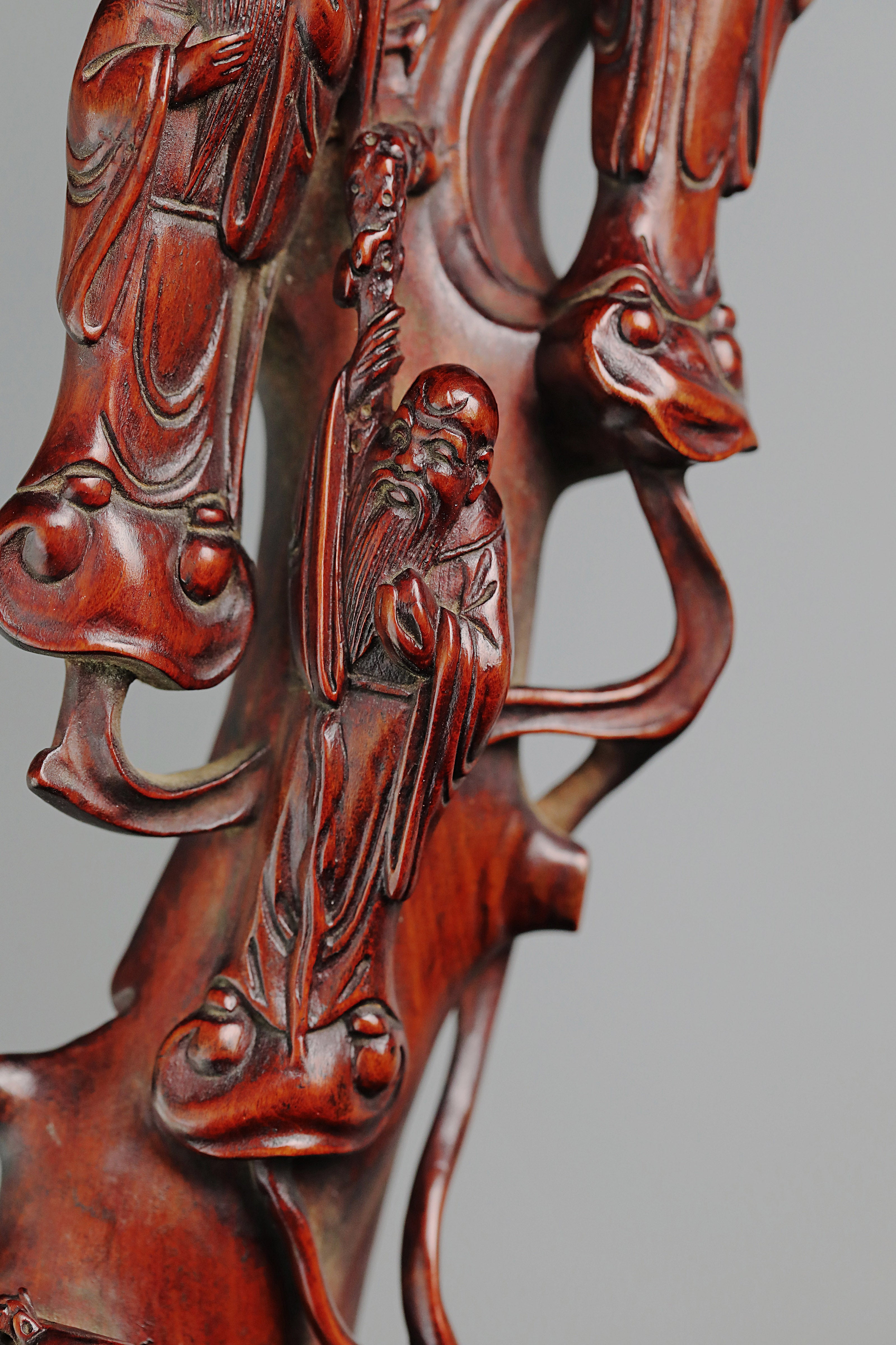 福禄寿老黄杨如意