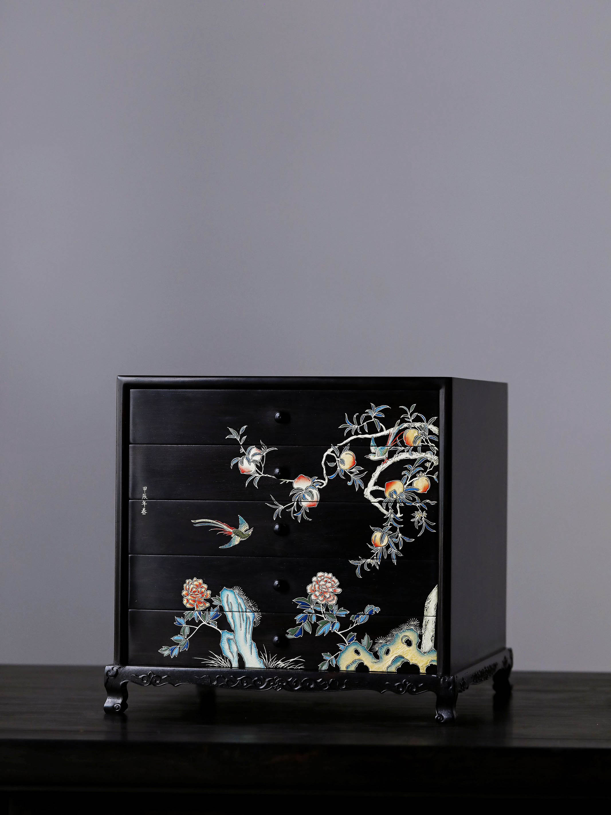 堆金喜上眉梢/富贵吉祥案上五斗茶边柜