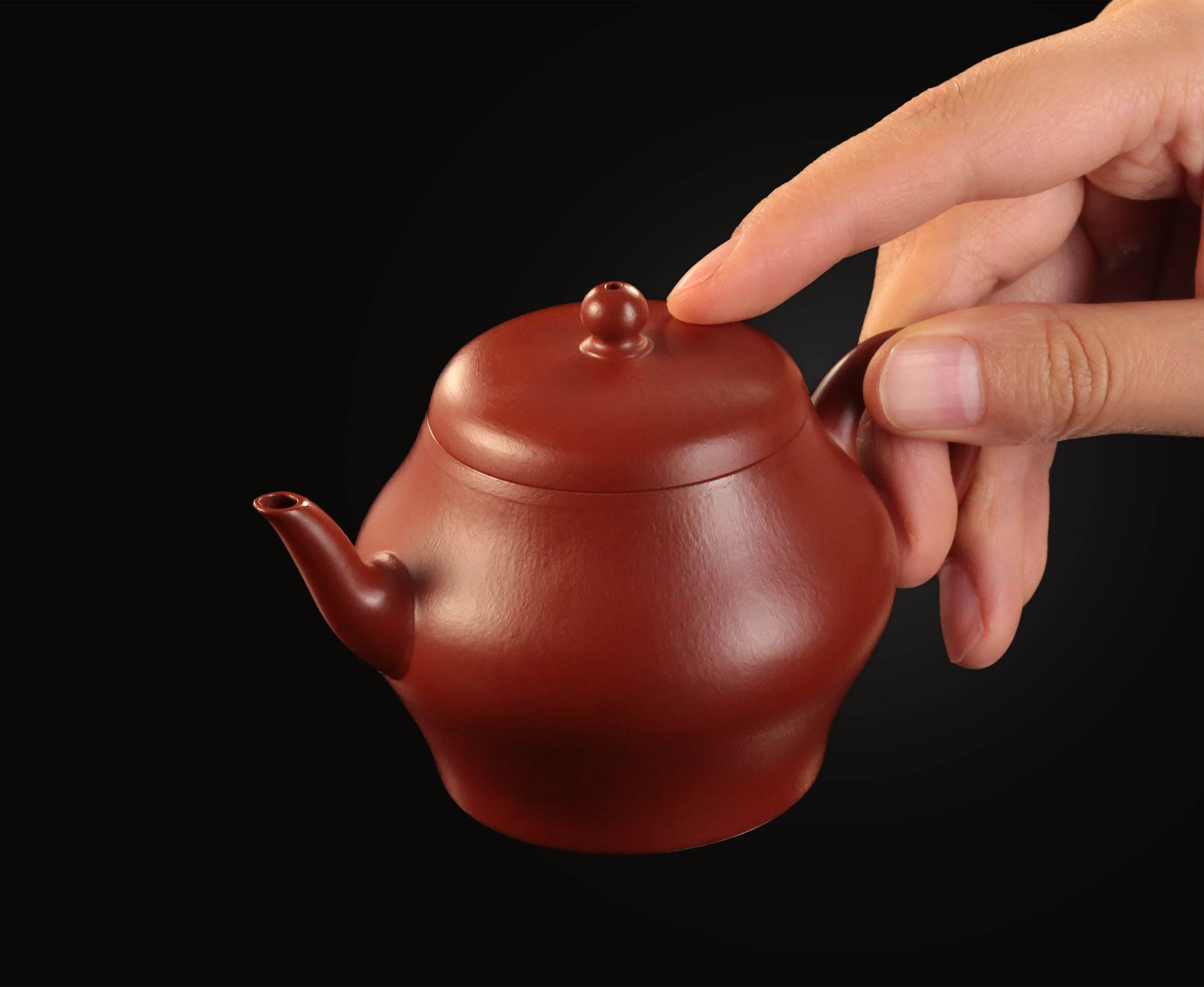 小煤窑朱泥高灯壶