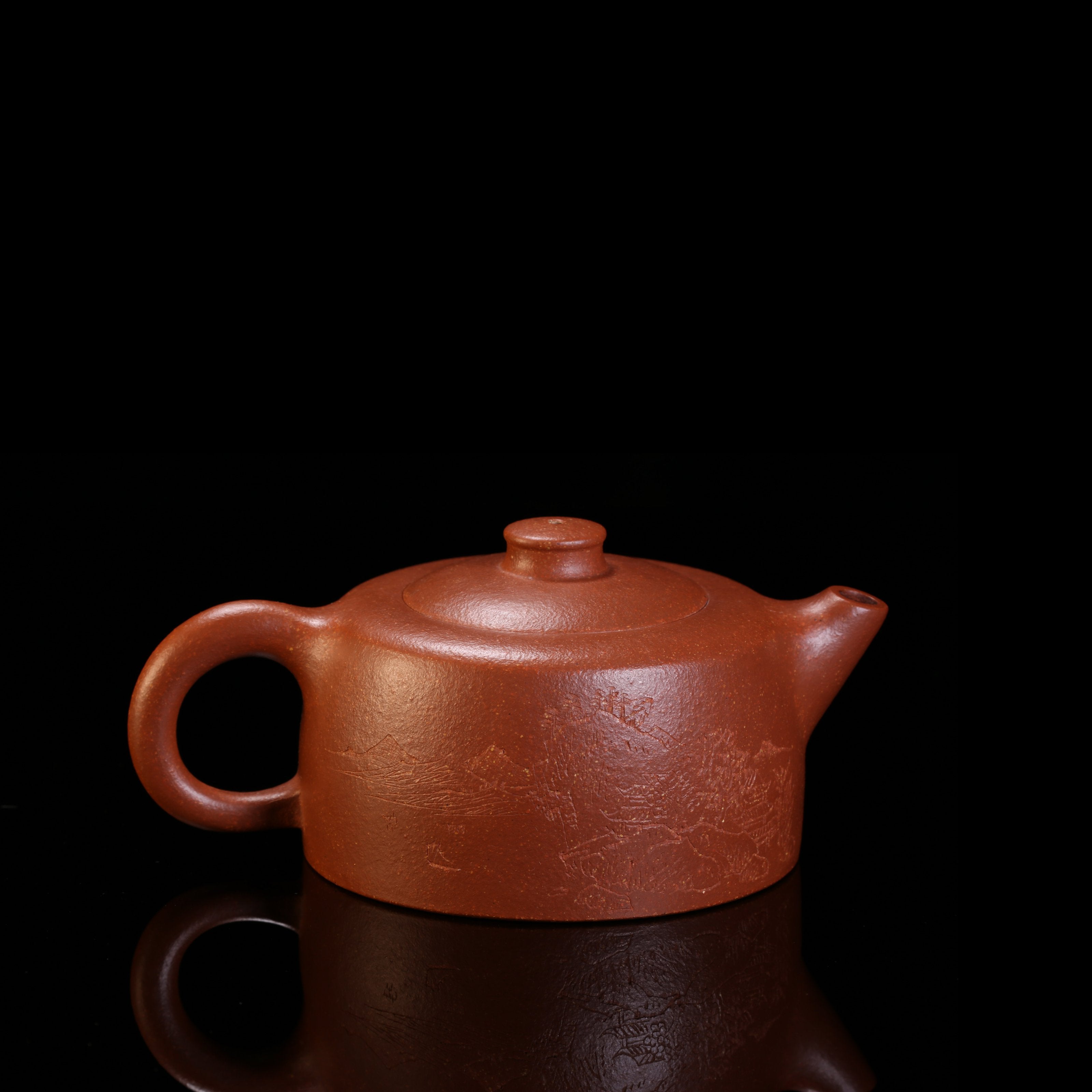 顾顺元制降坡泥井栏壶