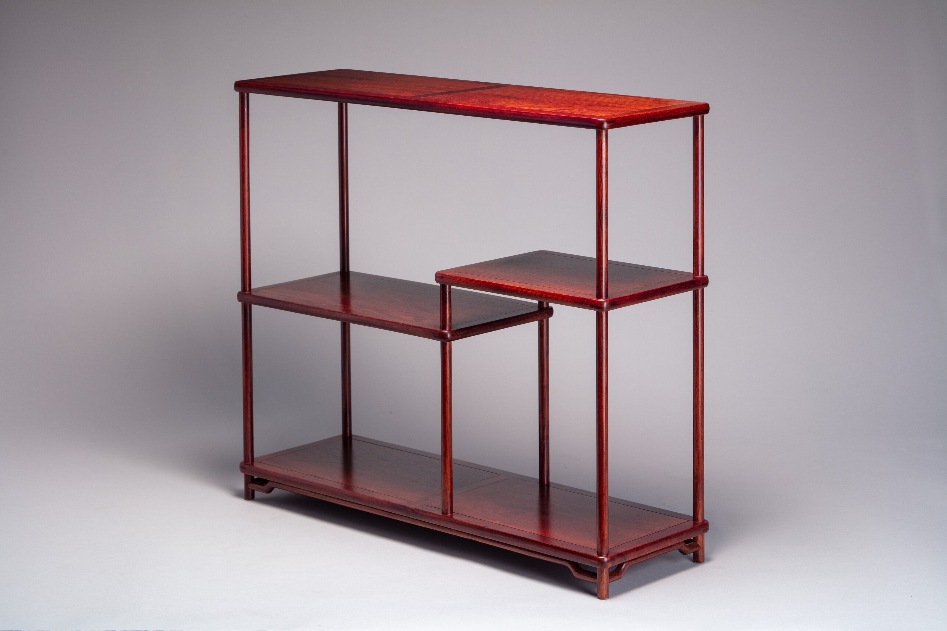 Red sandalwood miniature treasure cabinet