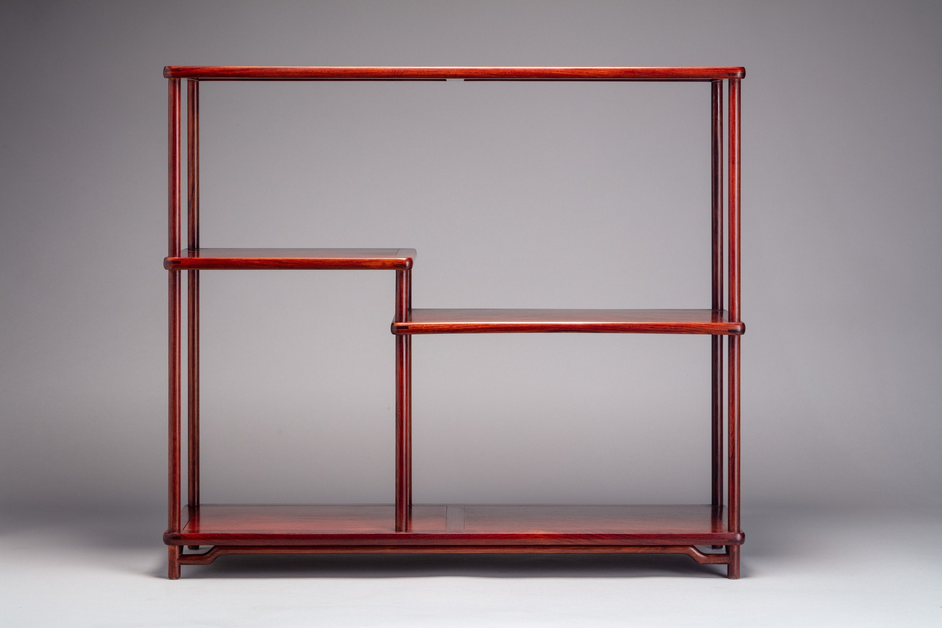 Red sandalwood miniature treasure cabinet