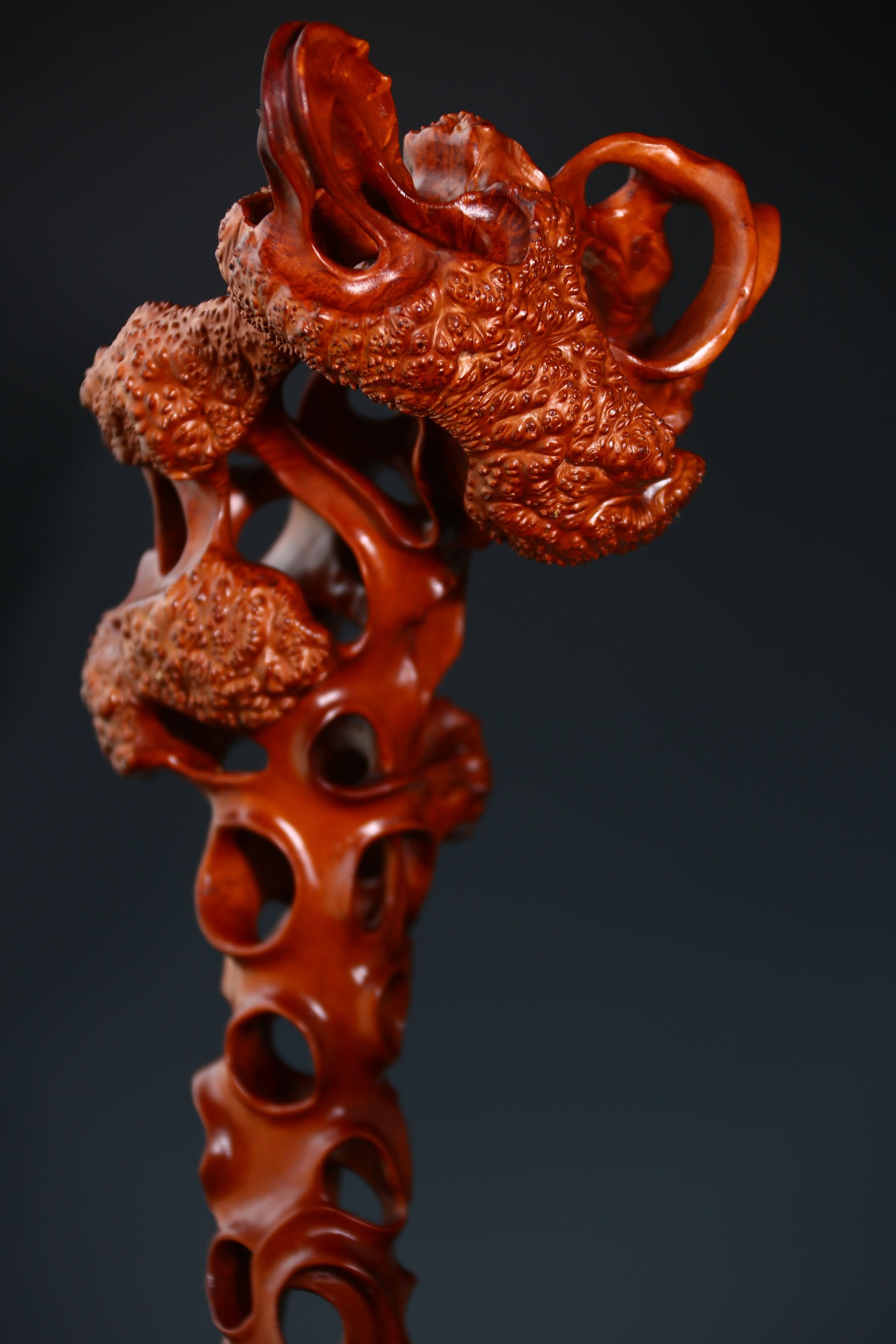 黄杨木雕立峰山子