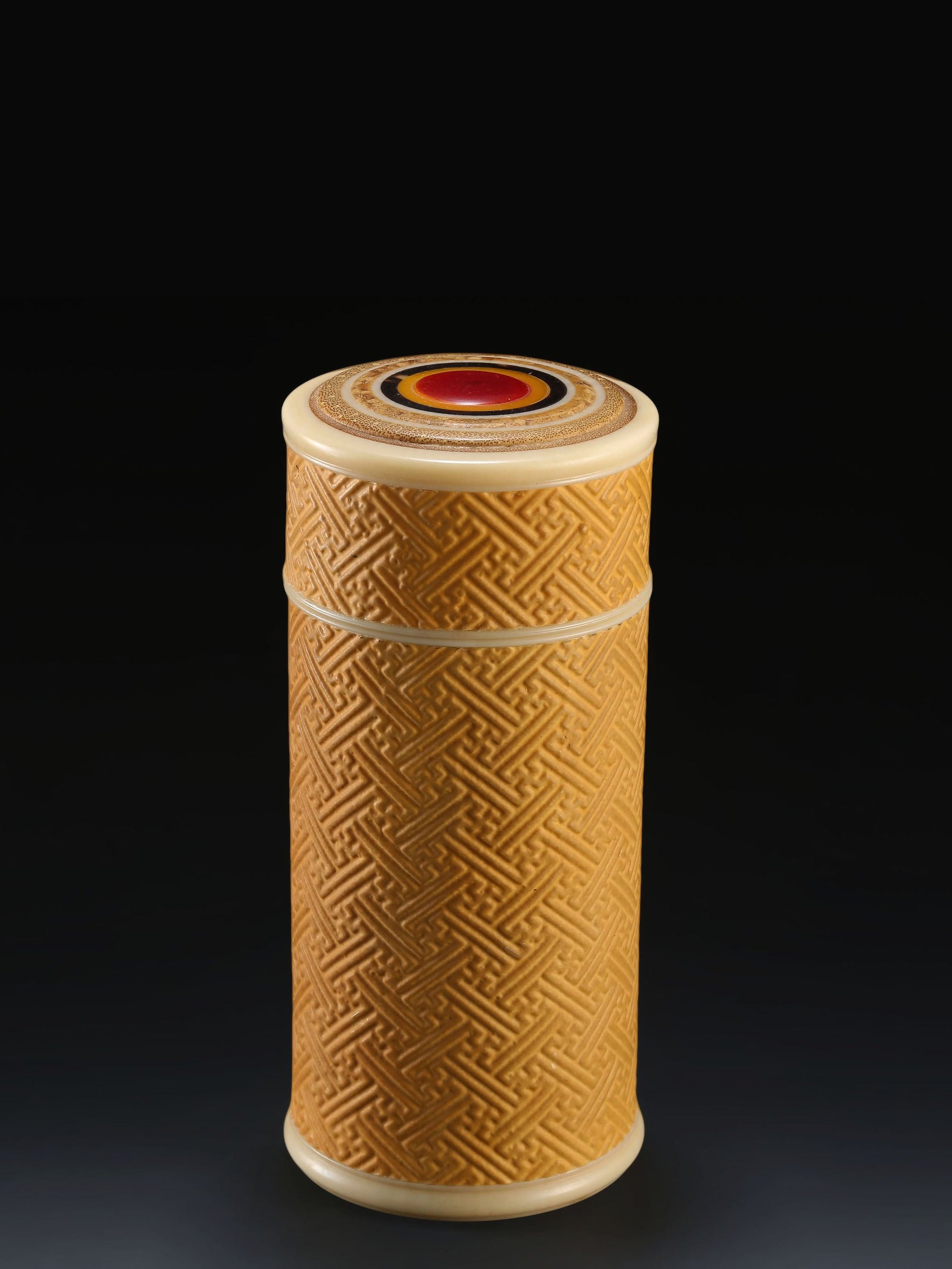 葫芦万字纹茶叶罐