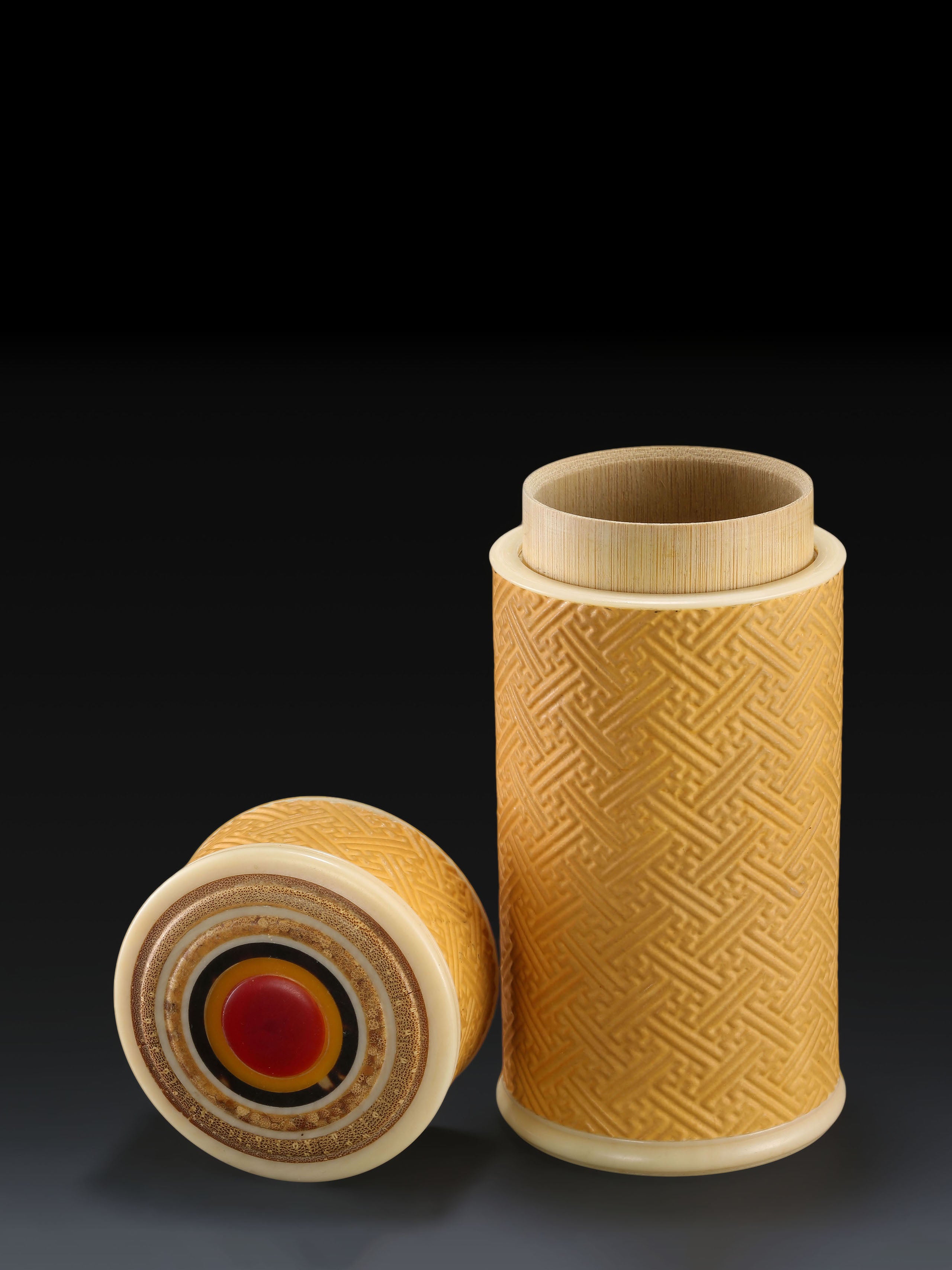 葫芦万字纹茶叶罐