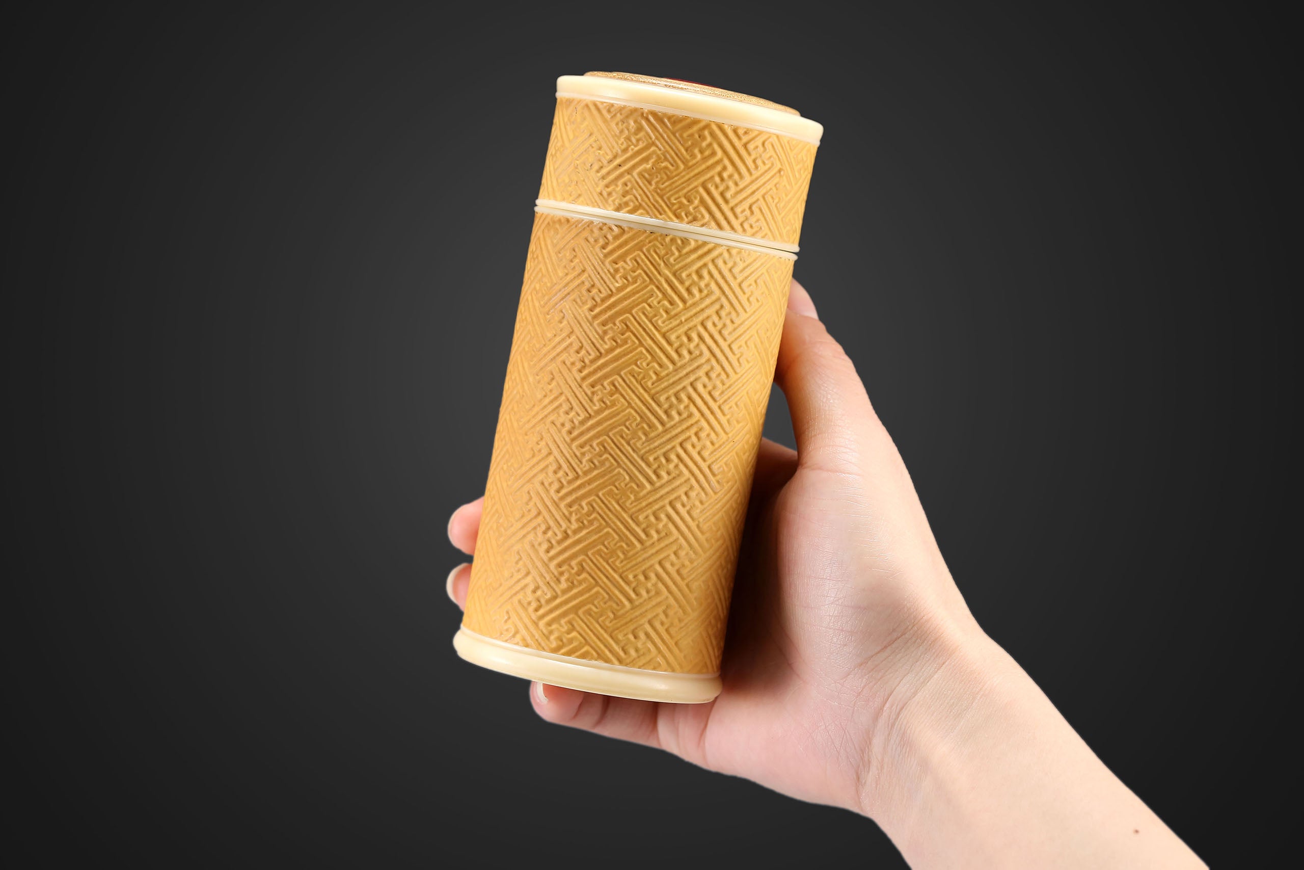 葫芦万字纹茶叶罐