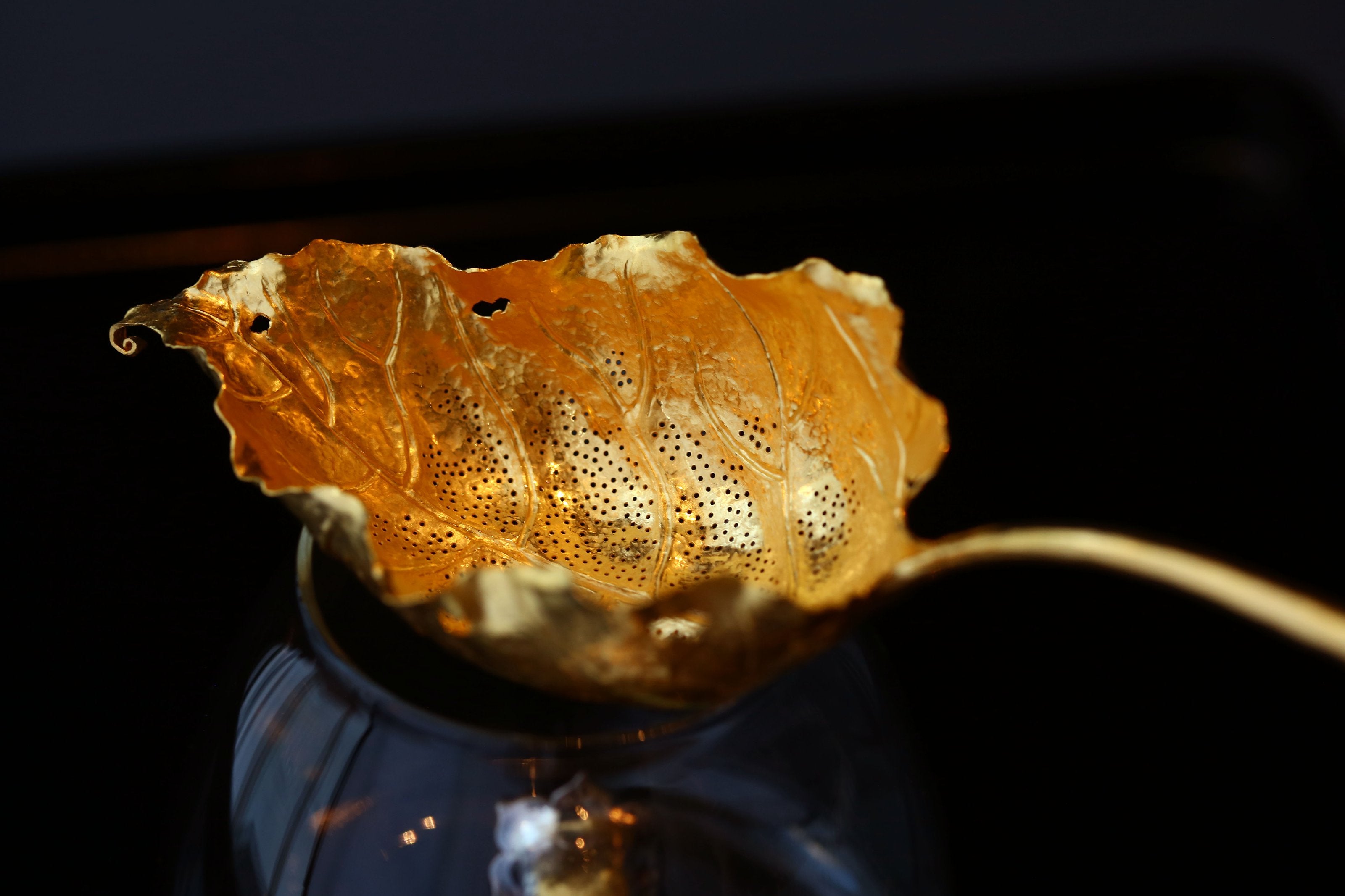 金秋叶纯金茶滤