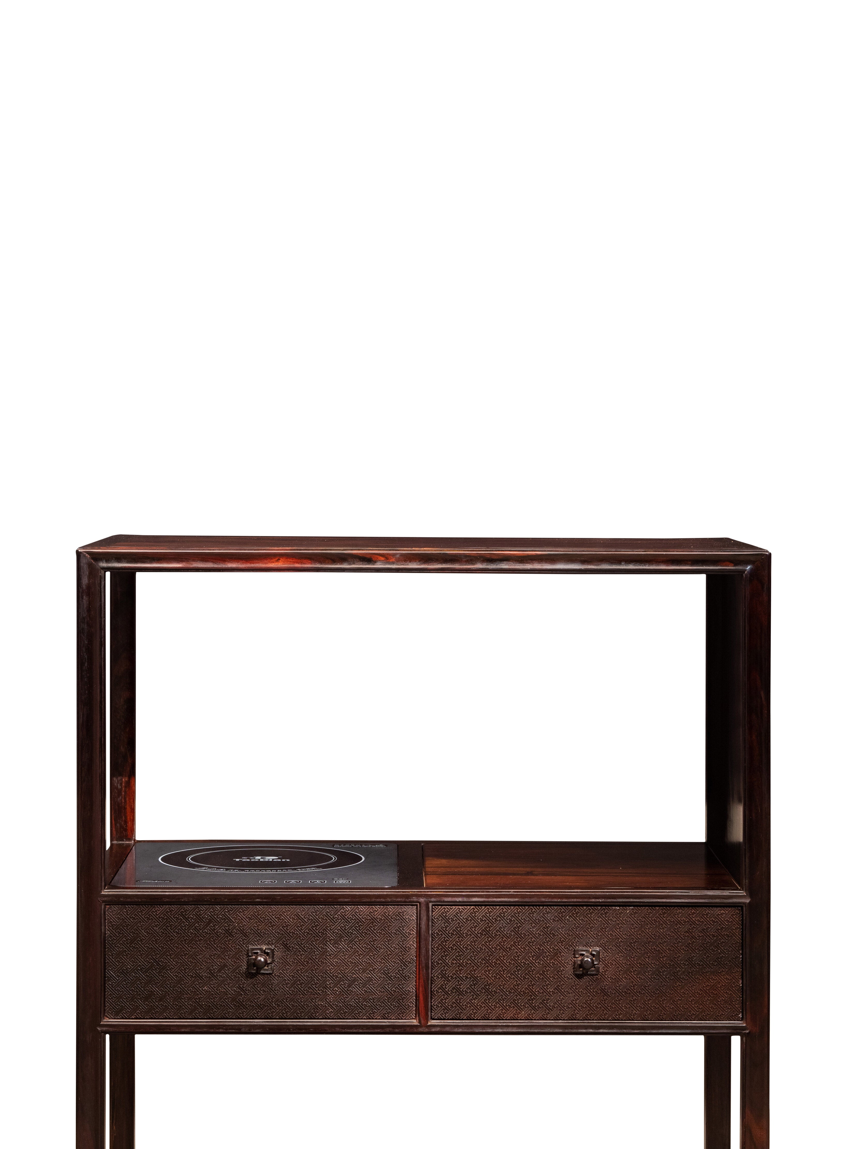 大叶紫檀 万字纹吉祥鸟 茶水架