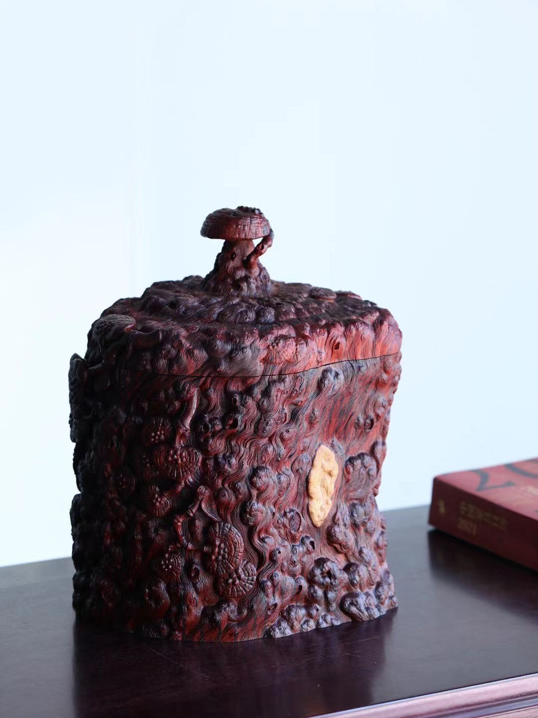 小叶紫檀 灵芝大茶仓