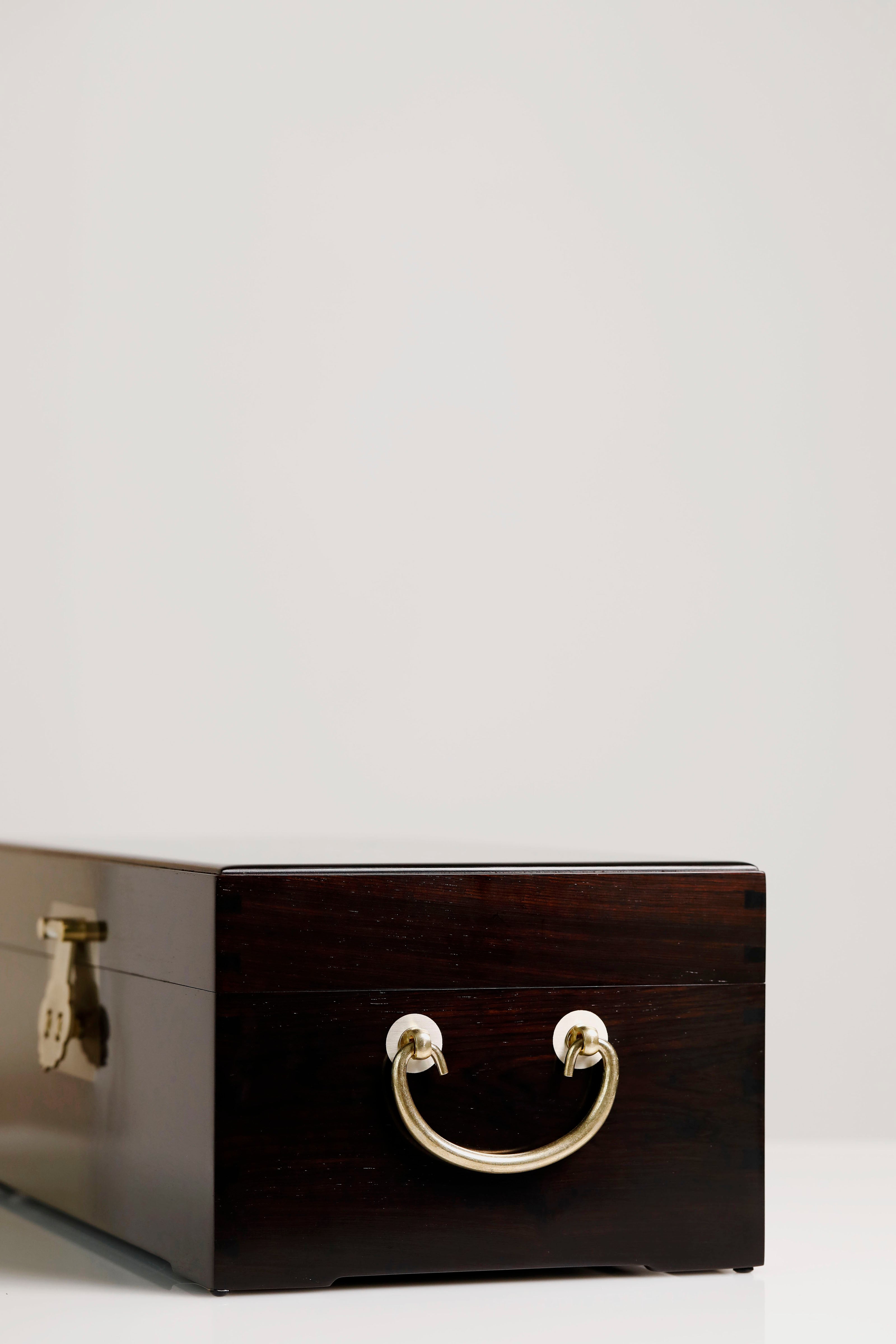 紫光檀喜上眉梢螺钿盒