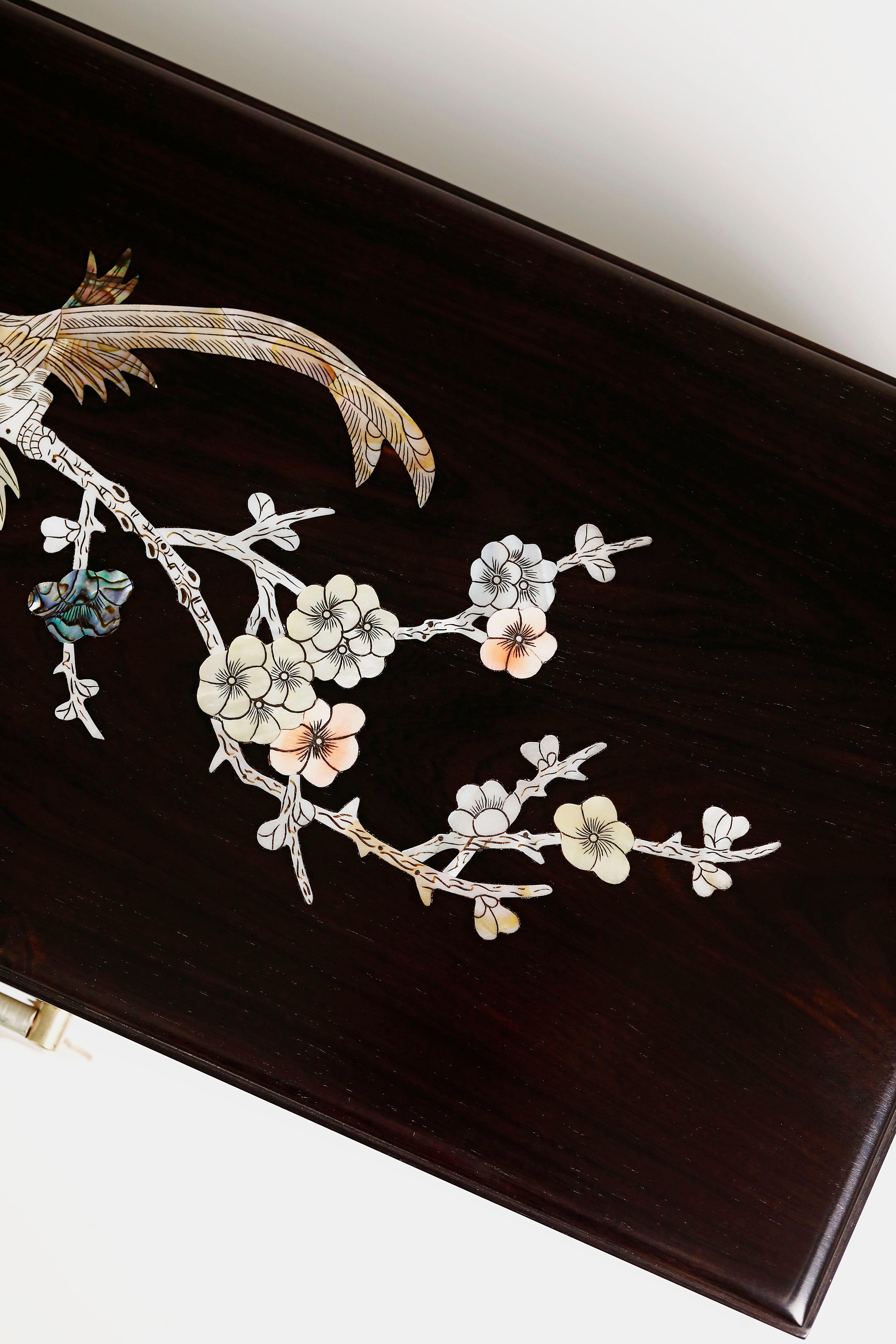 紫光檀喜上眉梢螺钿盒