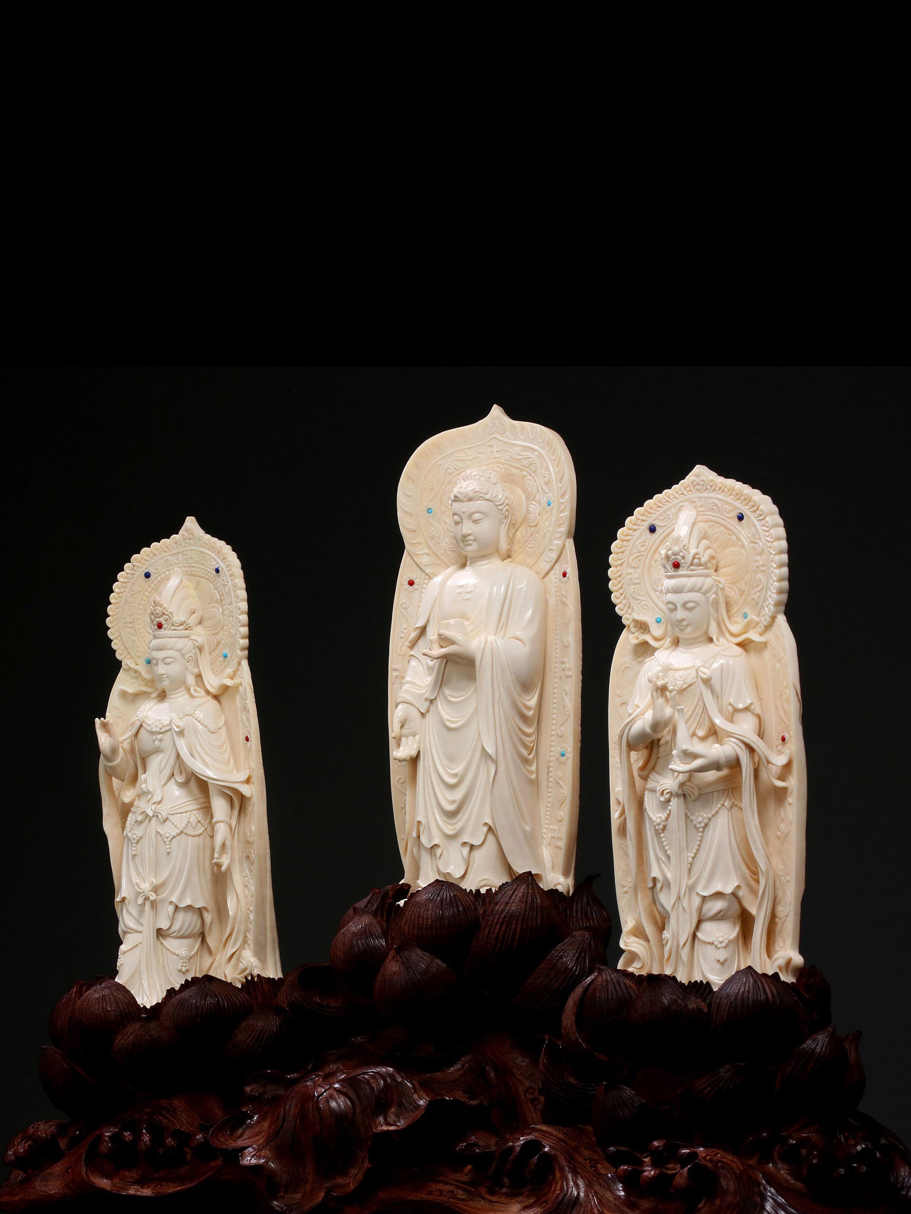 Mammoth Inlaid Rosewood Trio