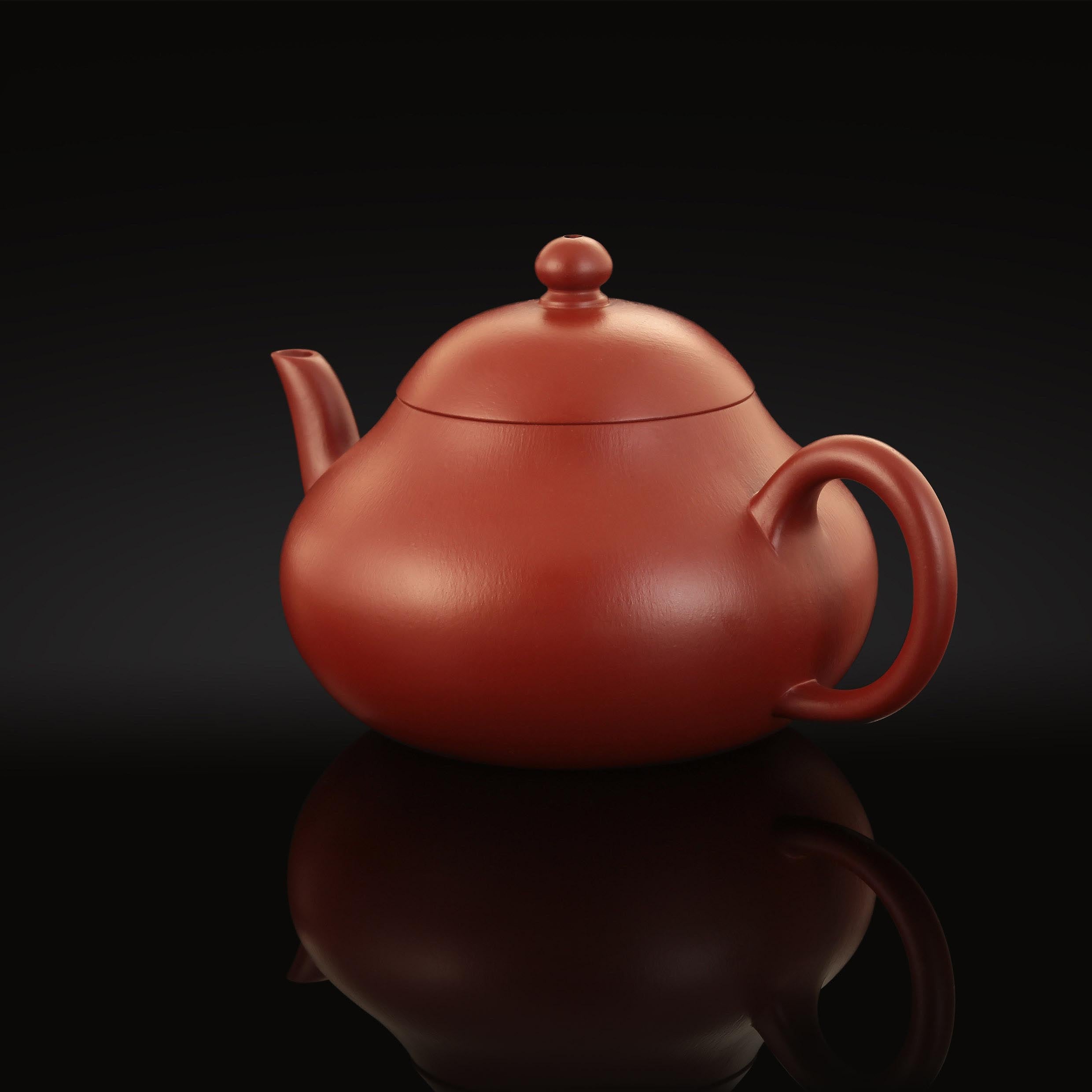 秦巡製小煤窯朱泥梨形壺
