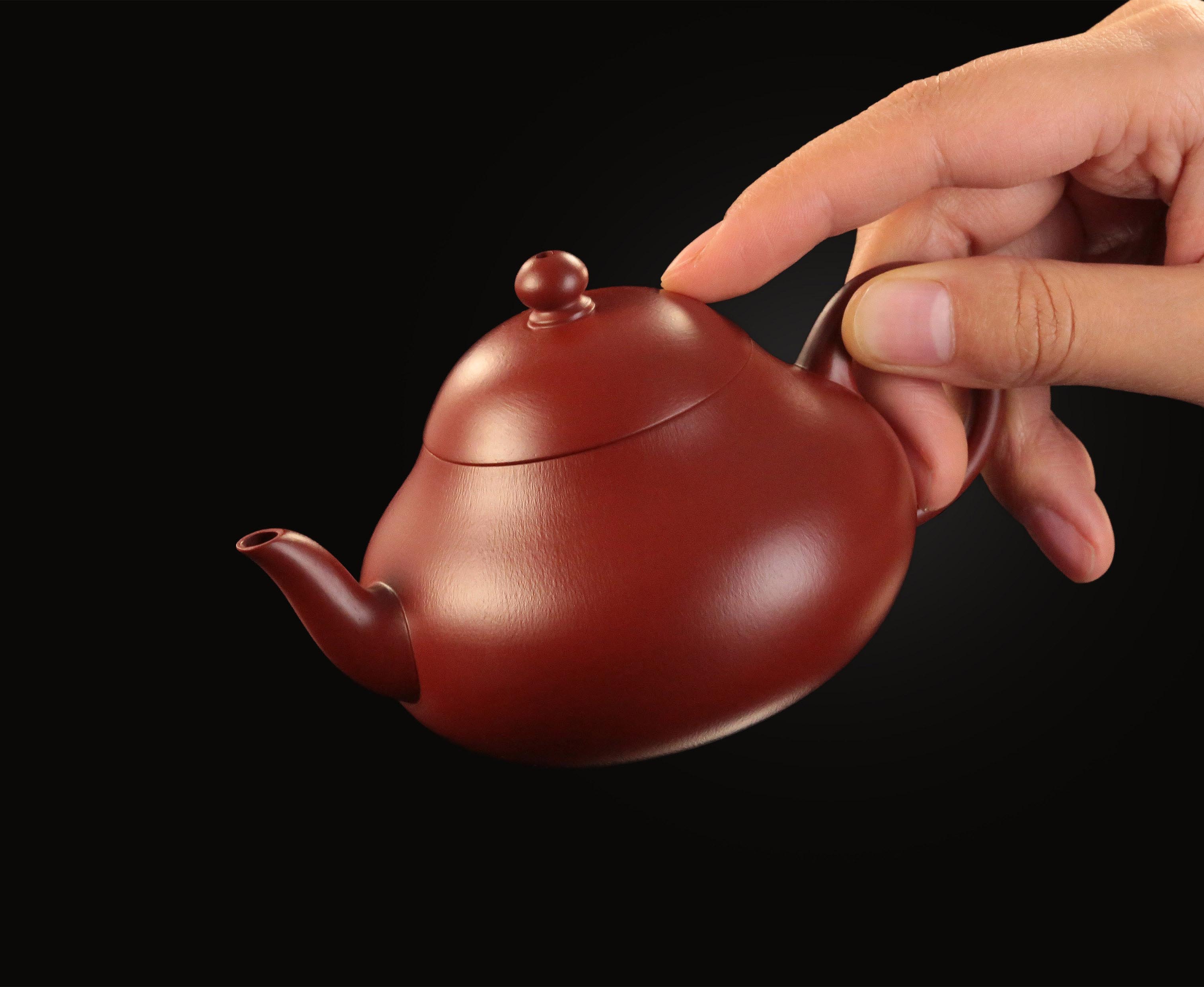 秦巡製小煤窯朱泥梨形壺