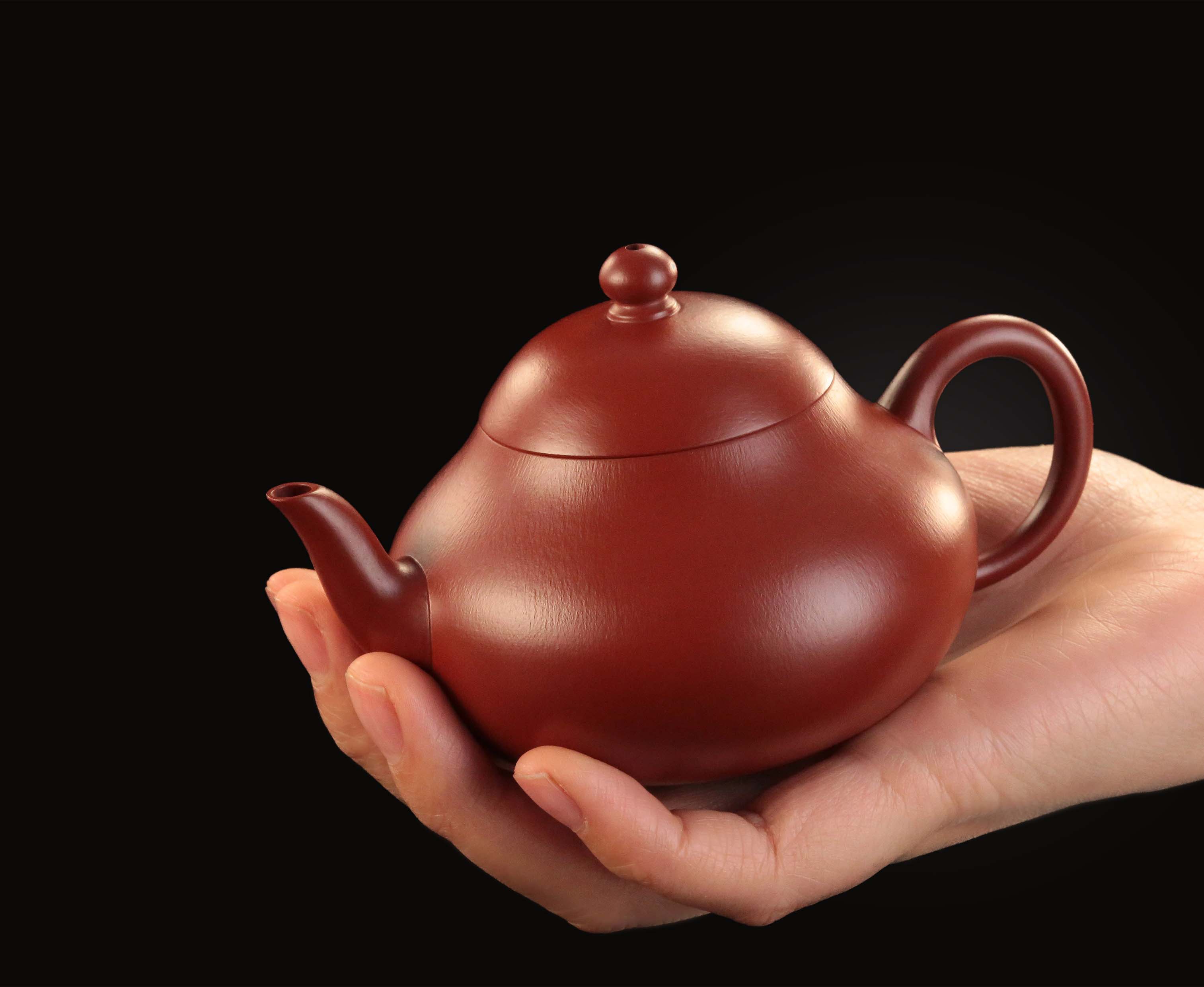 秦巡製小煤窯朱泥梨形壺