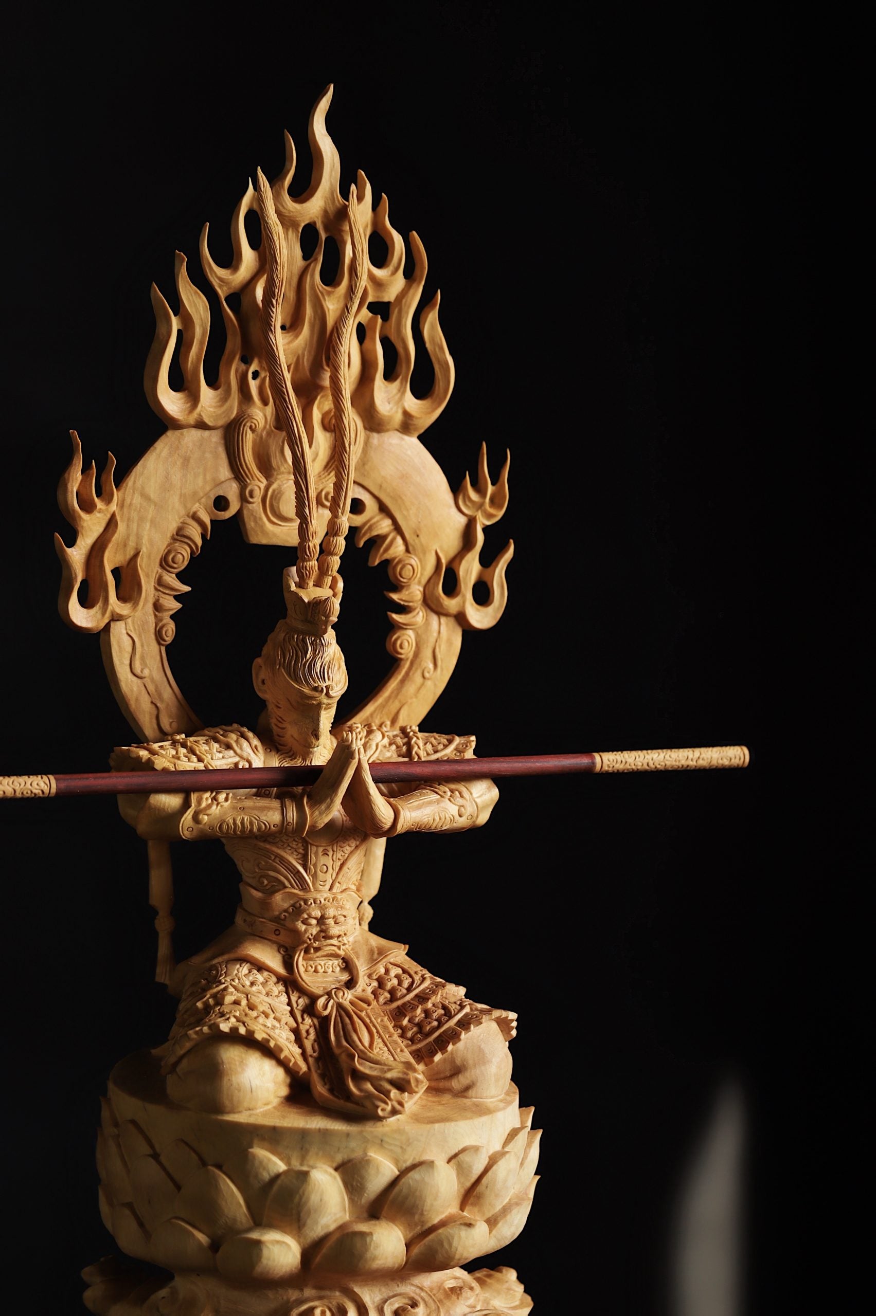 Monkey King Boxwood Carving