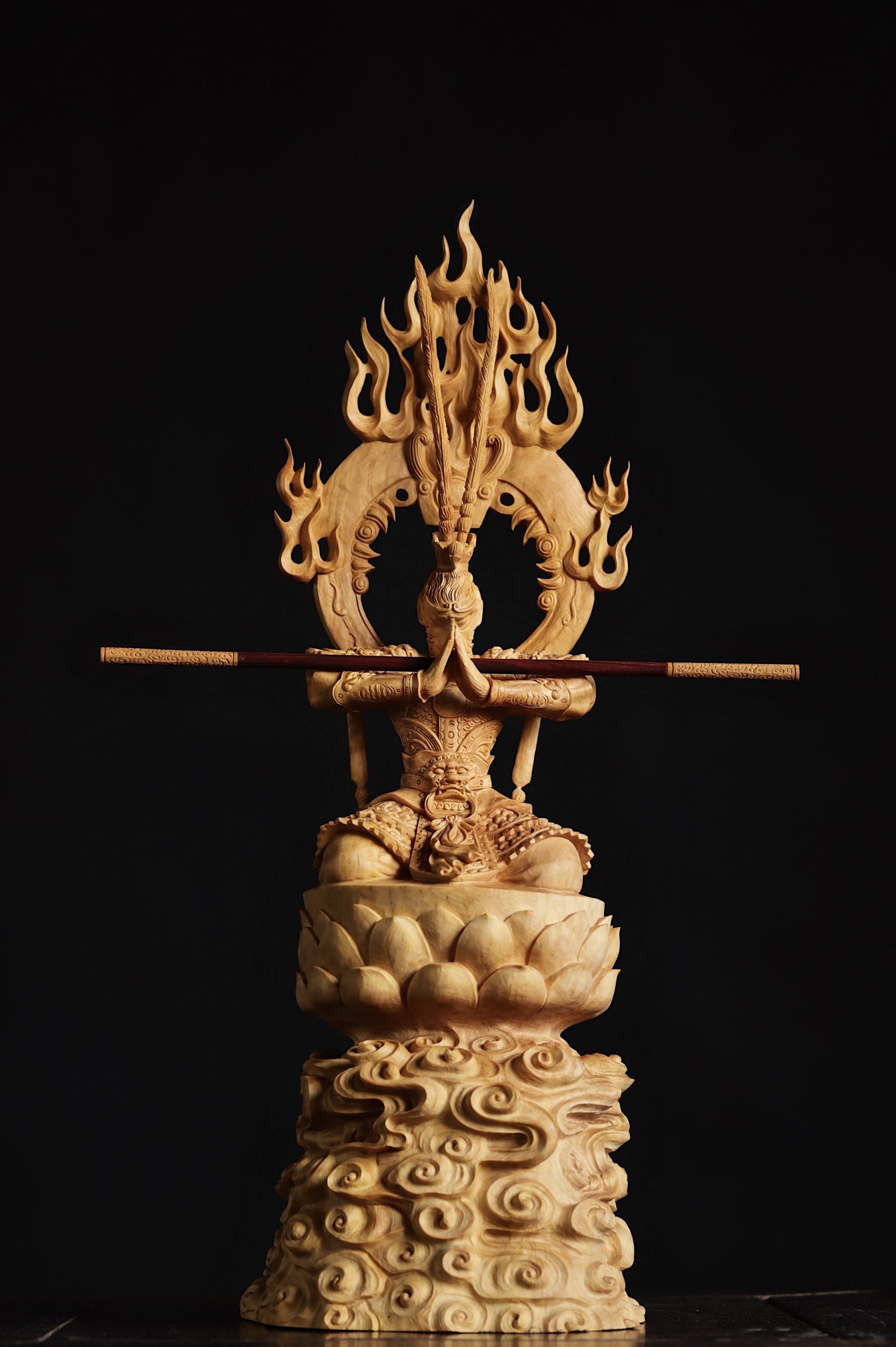 Monkey King Boxwood Carving