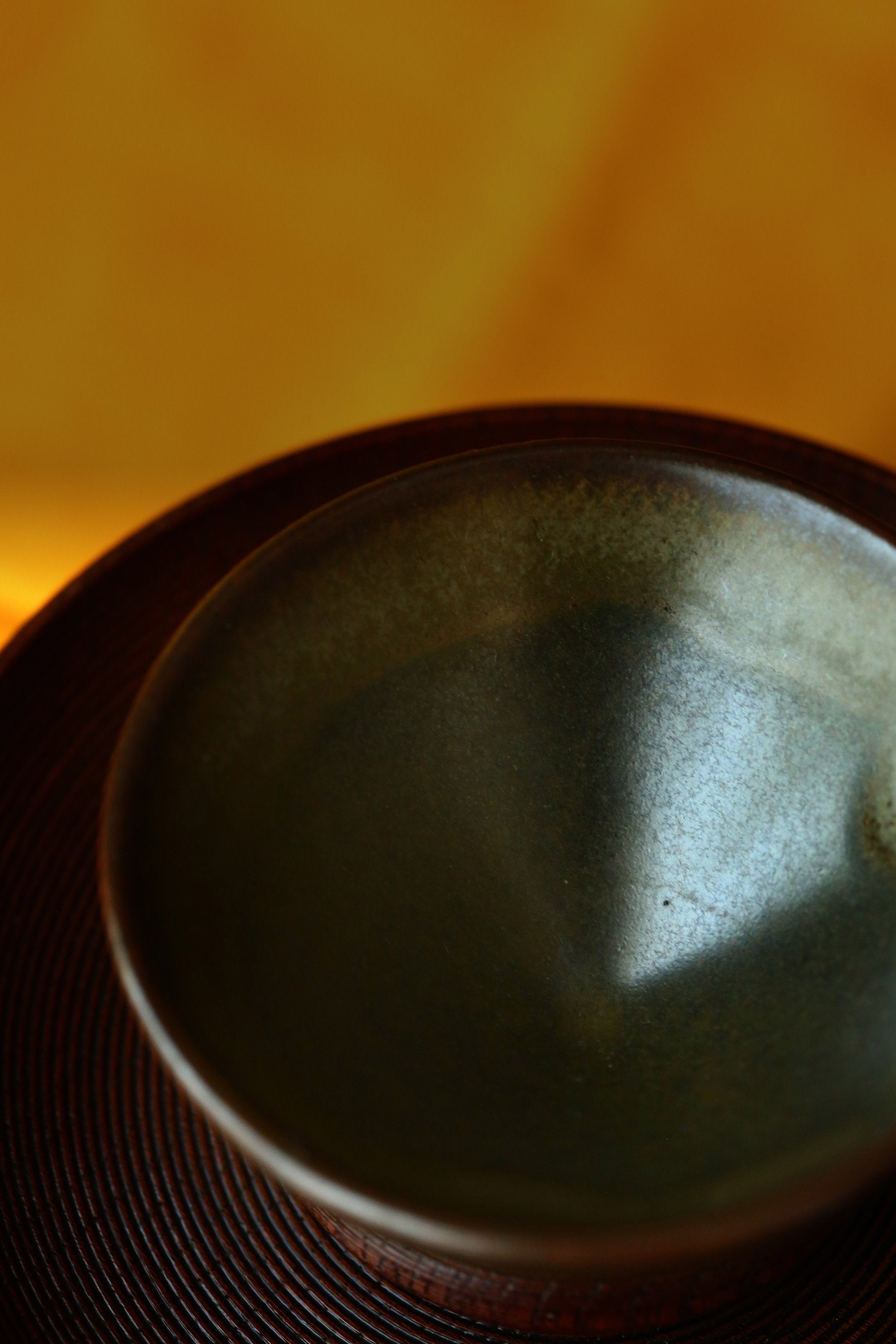 日本明治茶葉末斗笠(尖底)盞、盞托