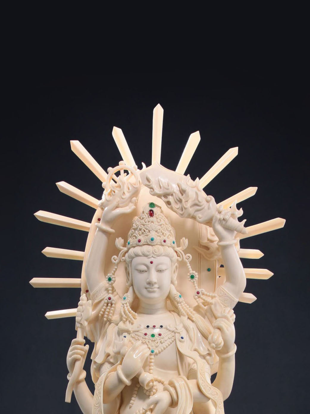 The Three Jewels bring blessings and wisdom.