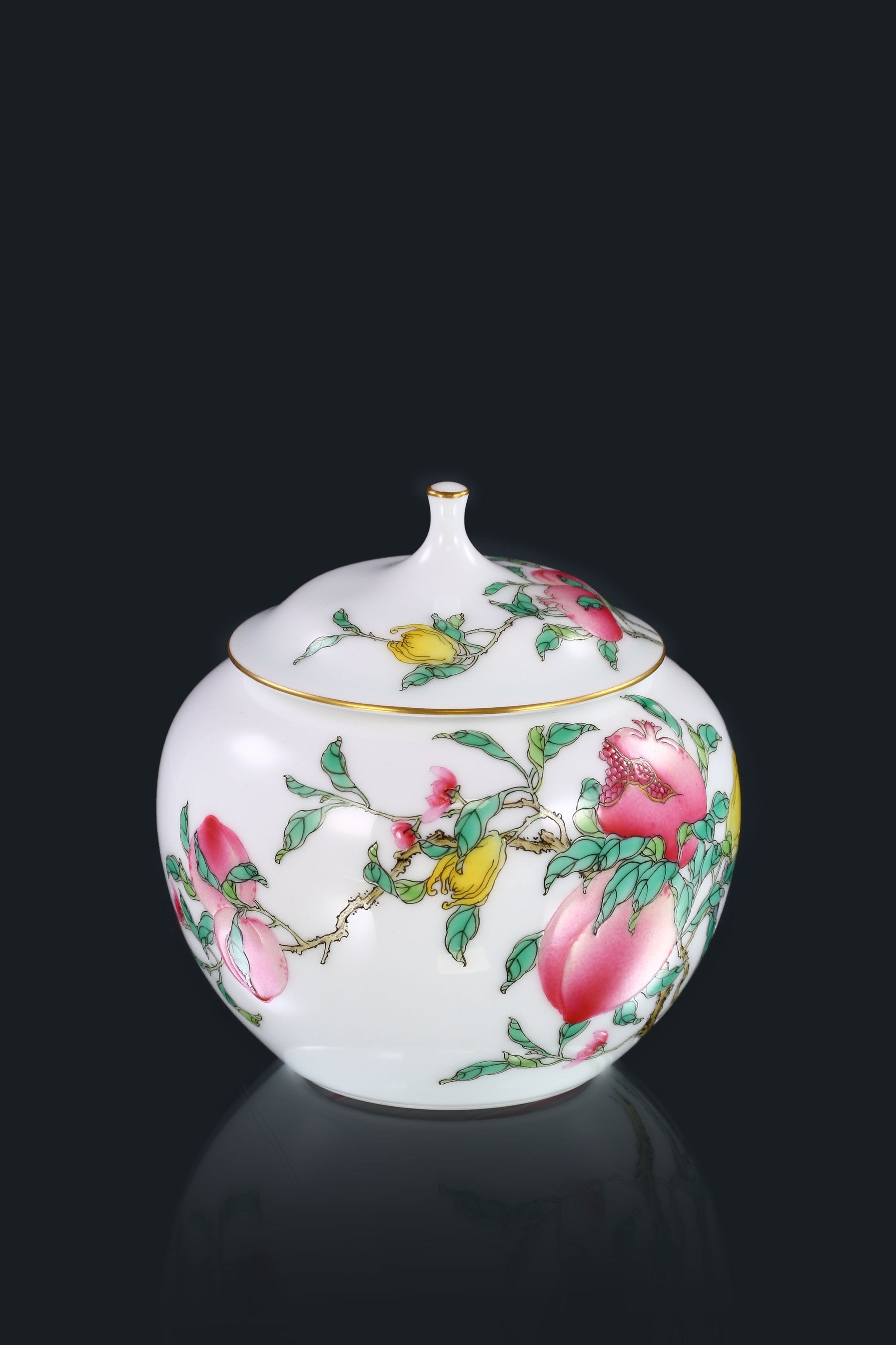 三多苹果茶叶罐