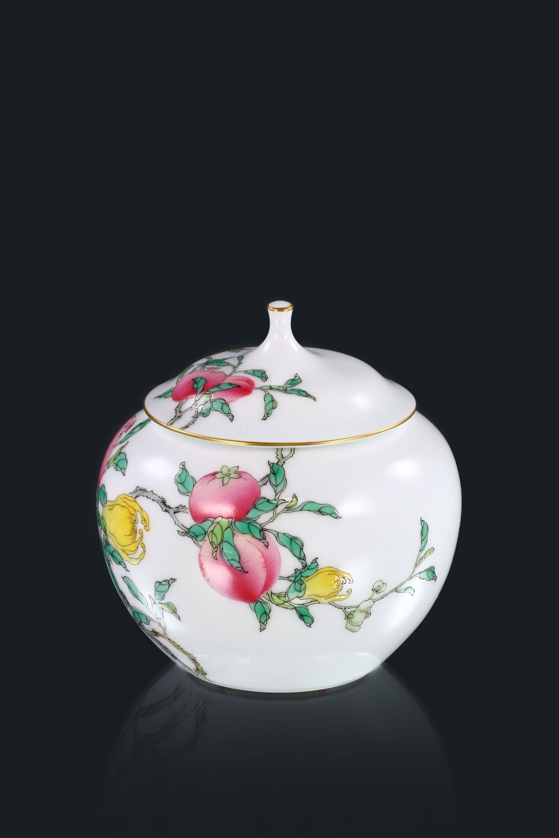 三多苹果茶叶罐