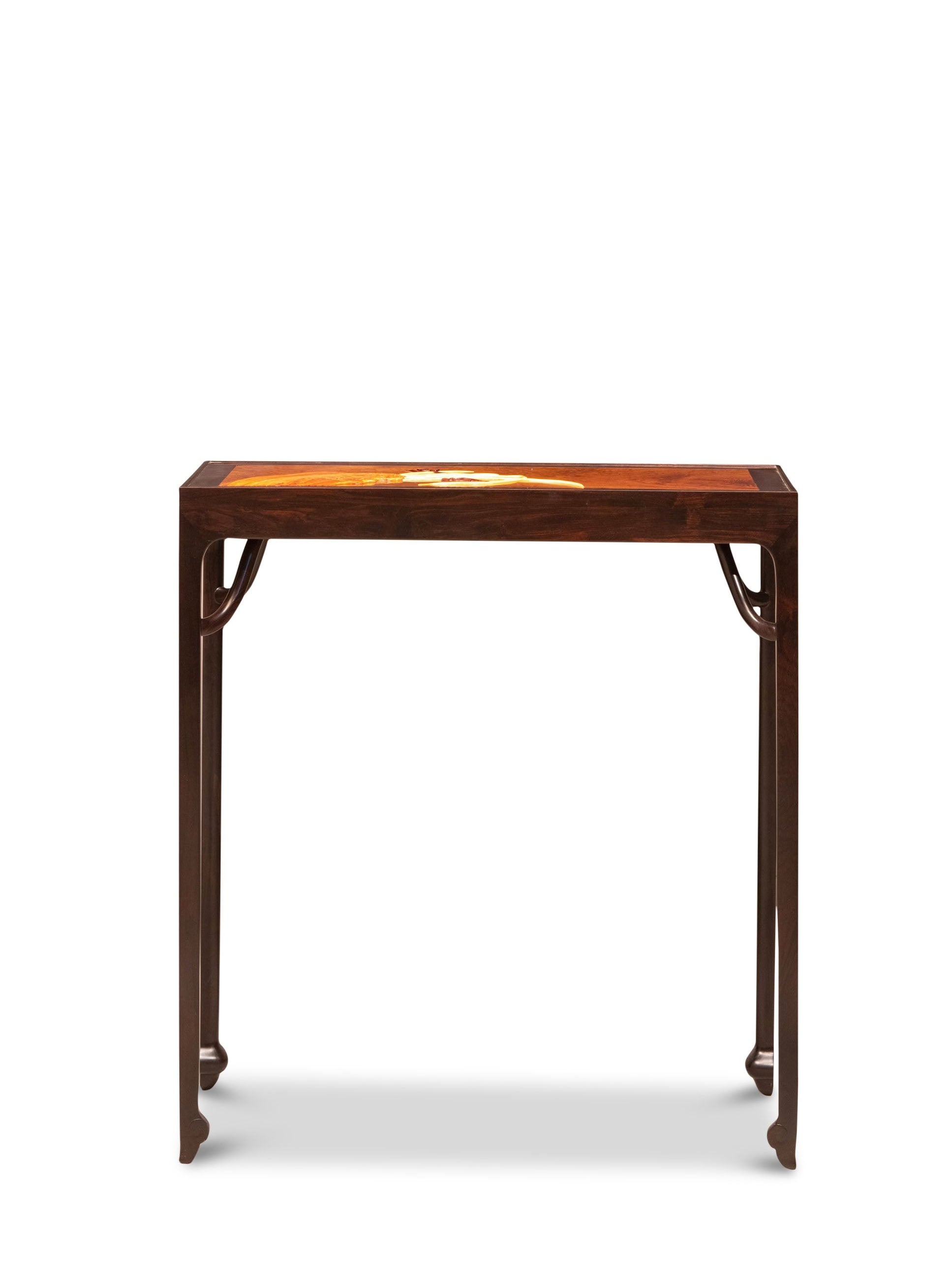 黑酸枝嵌金丝楠面心