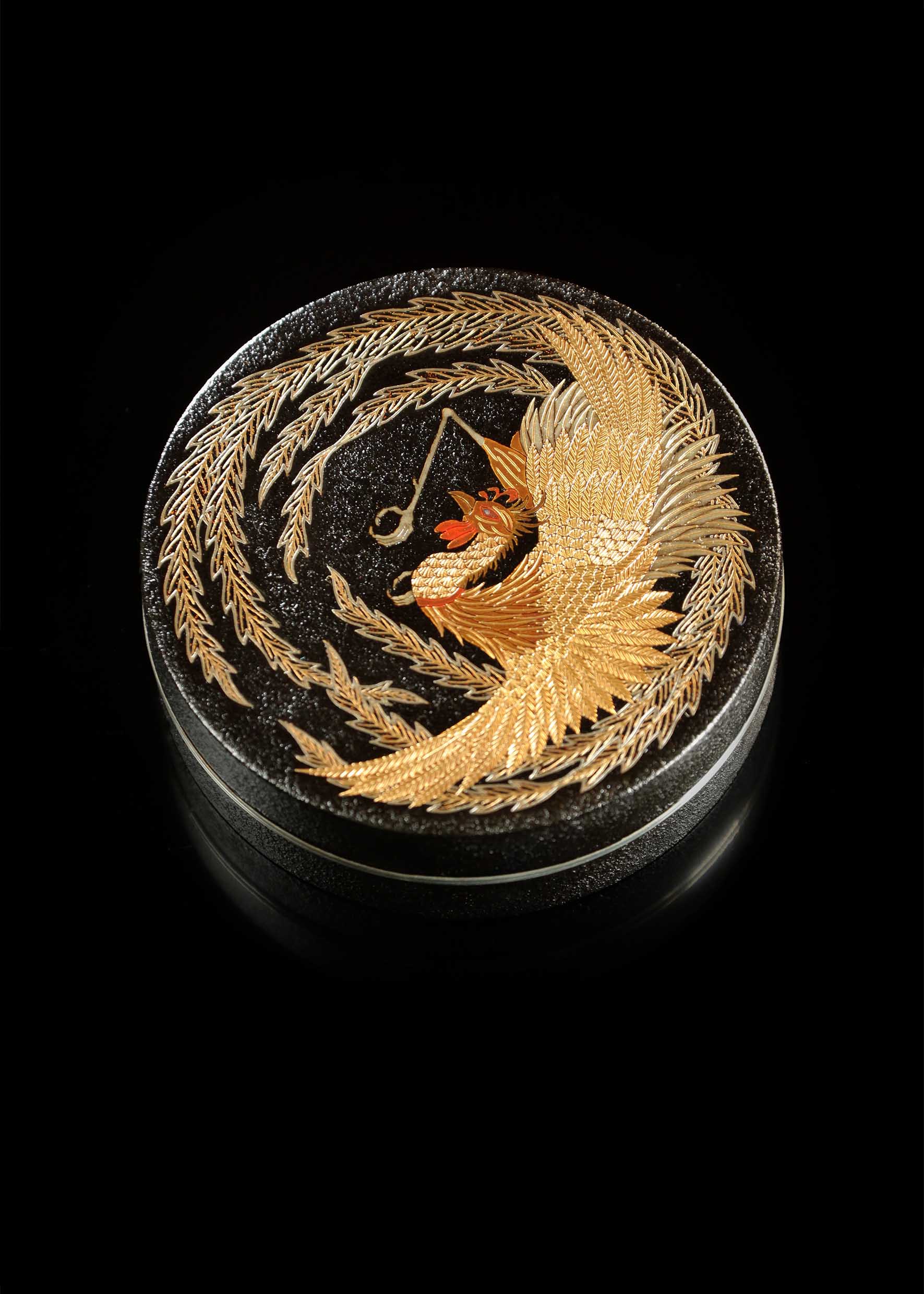 鳳紋茶棗|松山作品