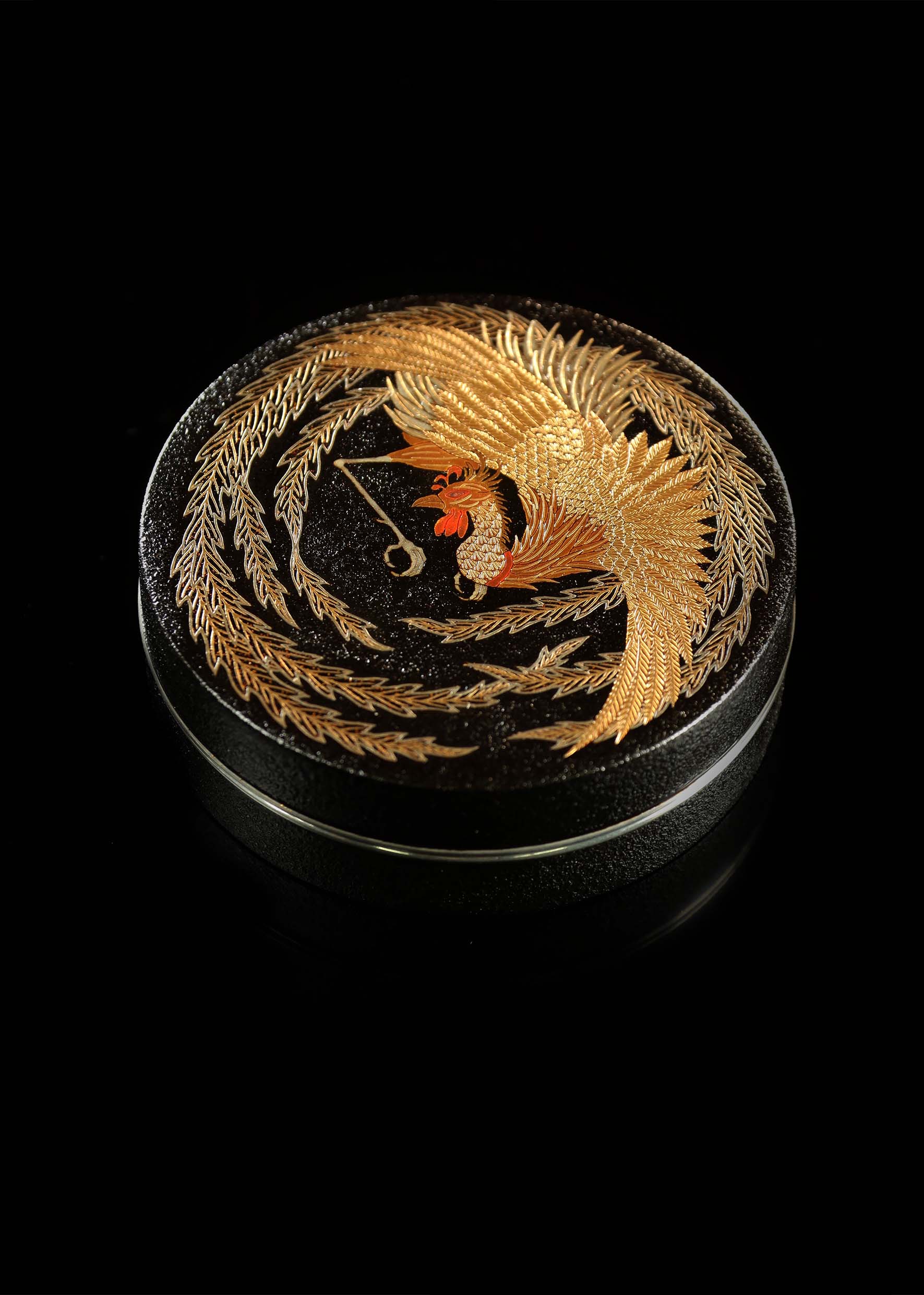 鳳紋茶棗|松山作品