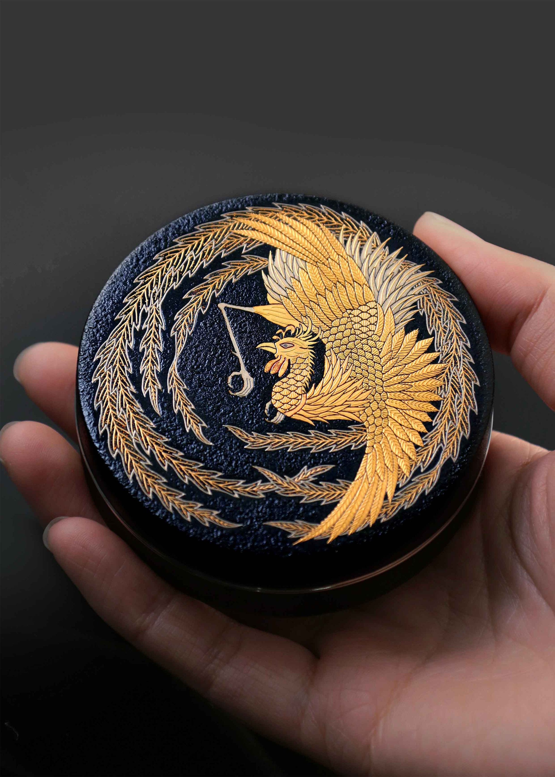 鳳紋茶棗|松山作品