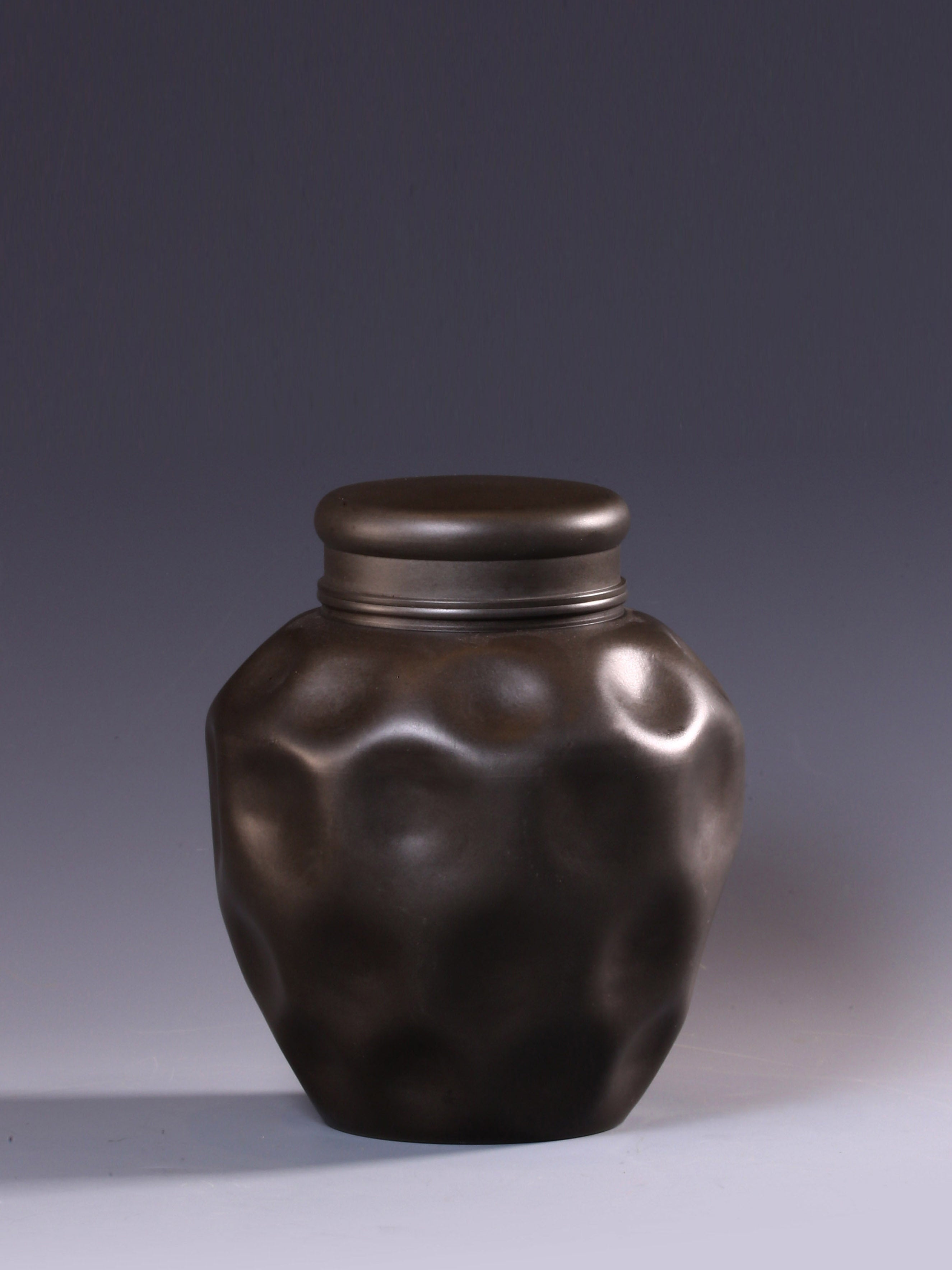 松下烹溪月——纯锡老茶罐