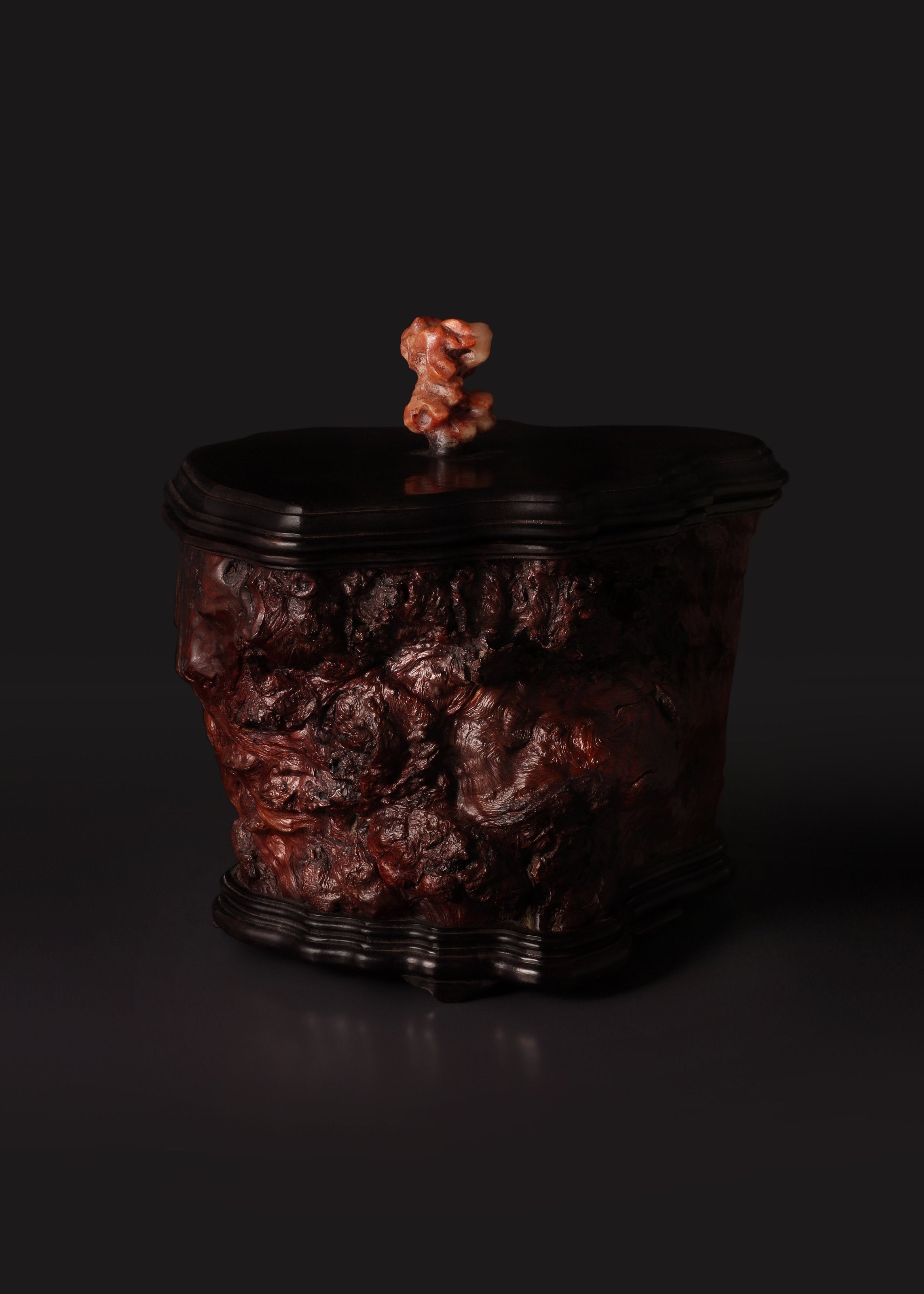 寿山石随形茶叶罐