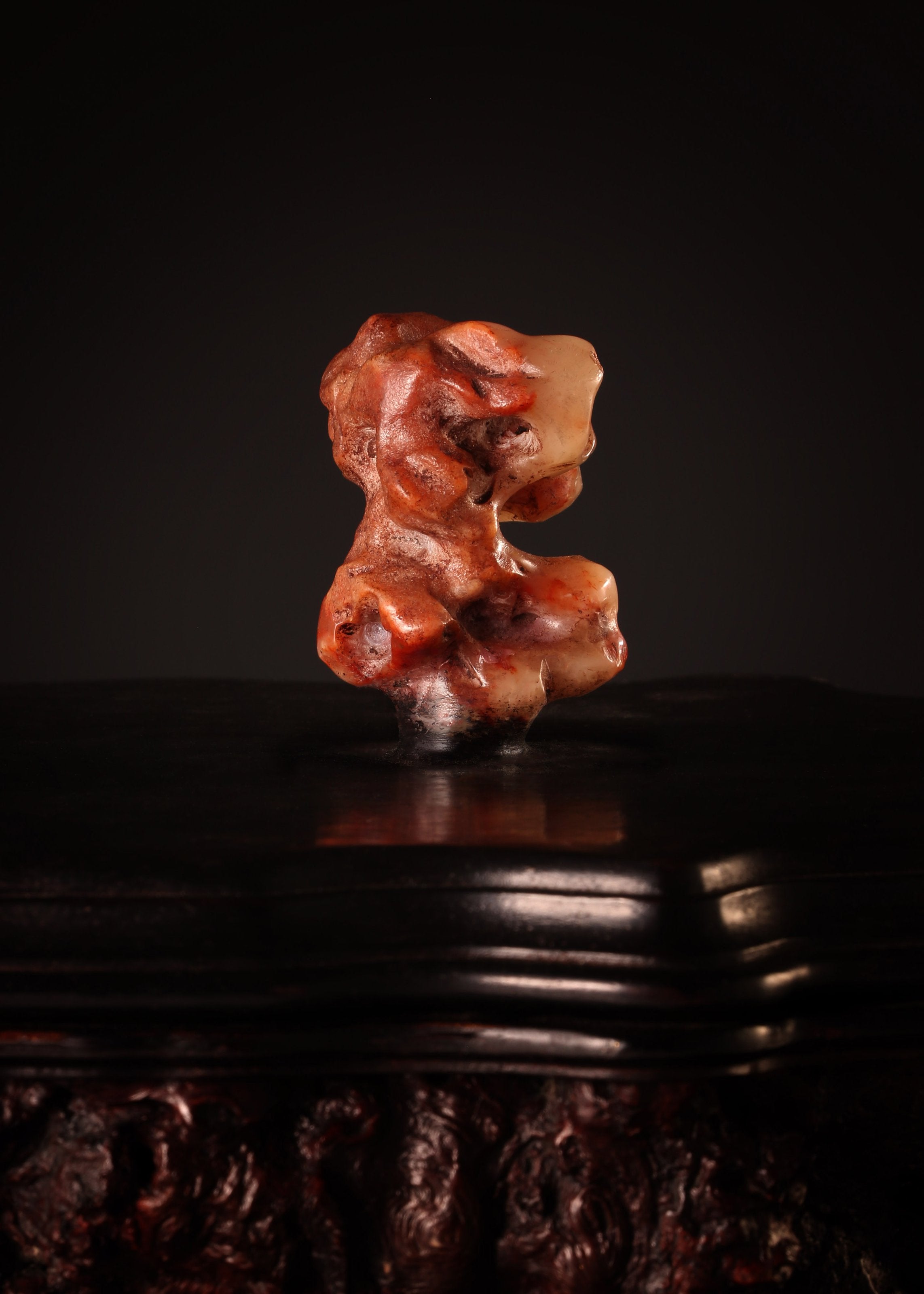 寿山石随形茶叶罐