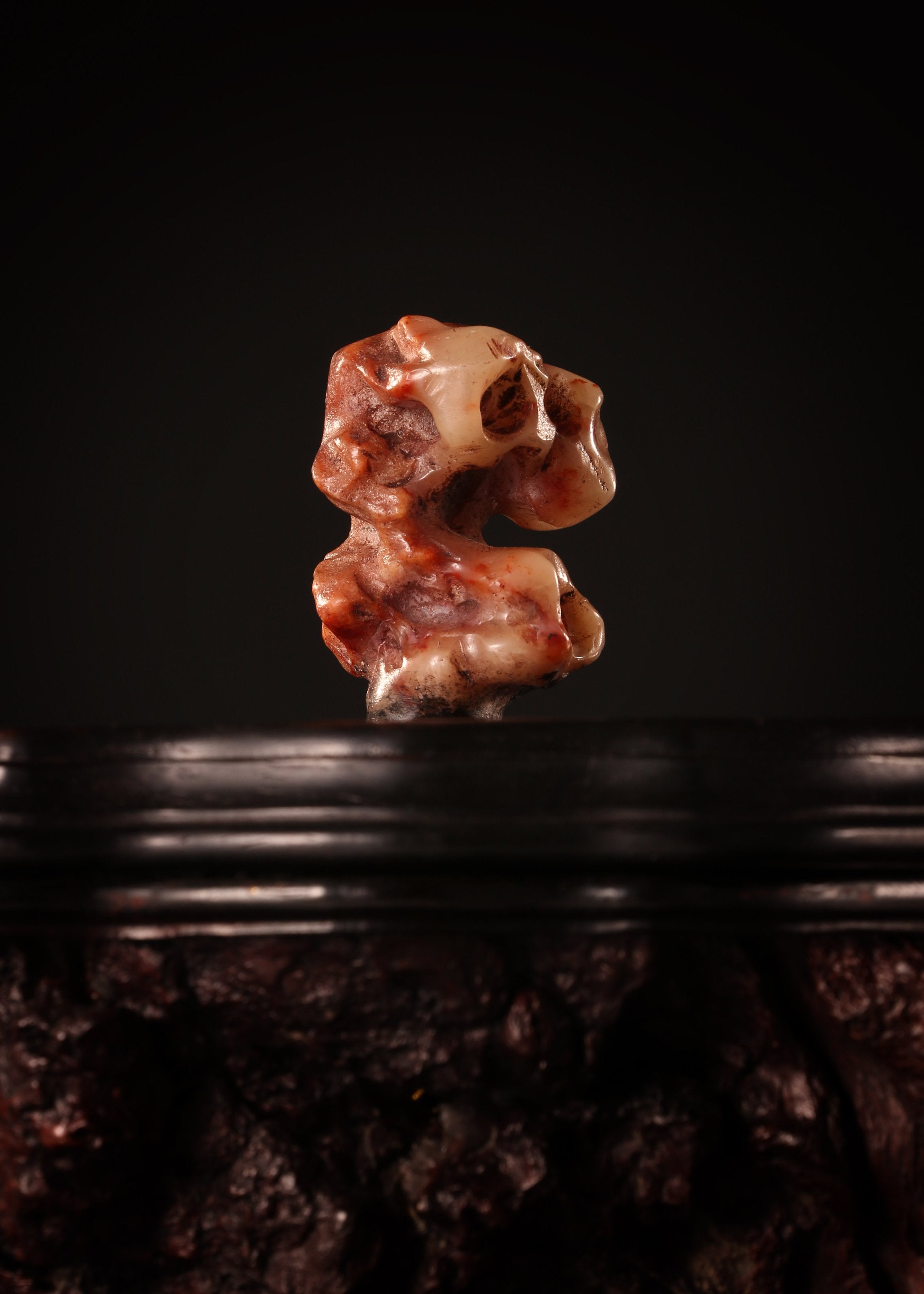 寿山石随形茶叶罐