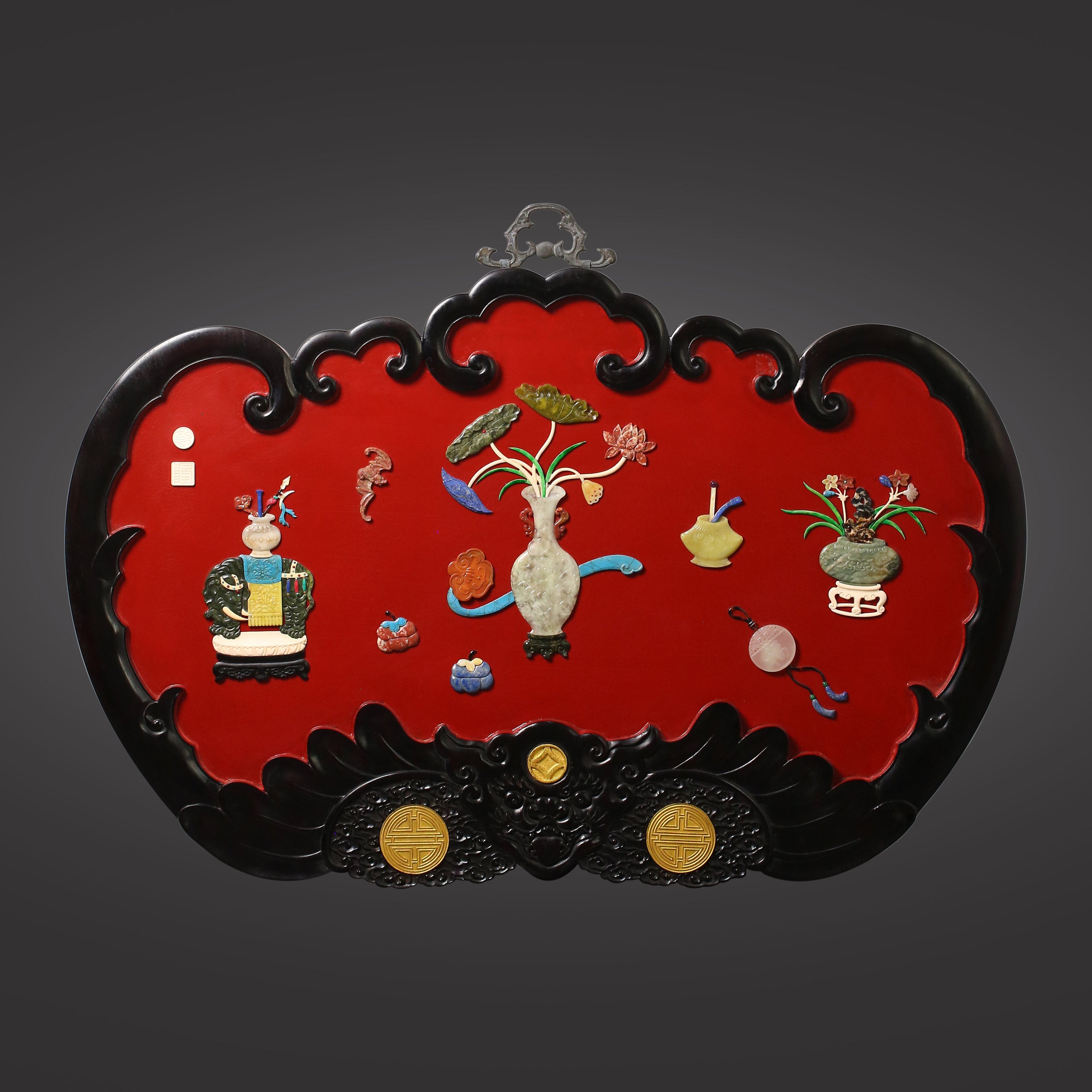 百宝嵌太平有象挂屏