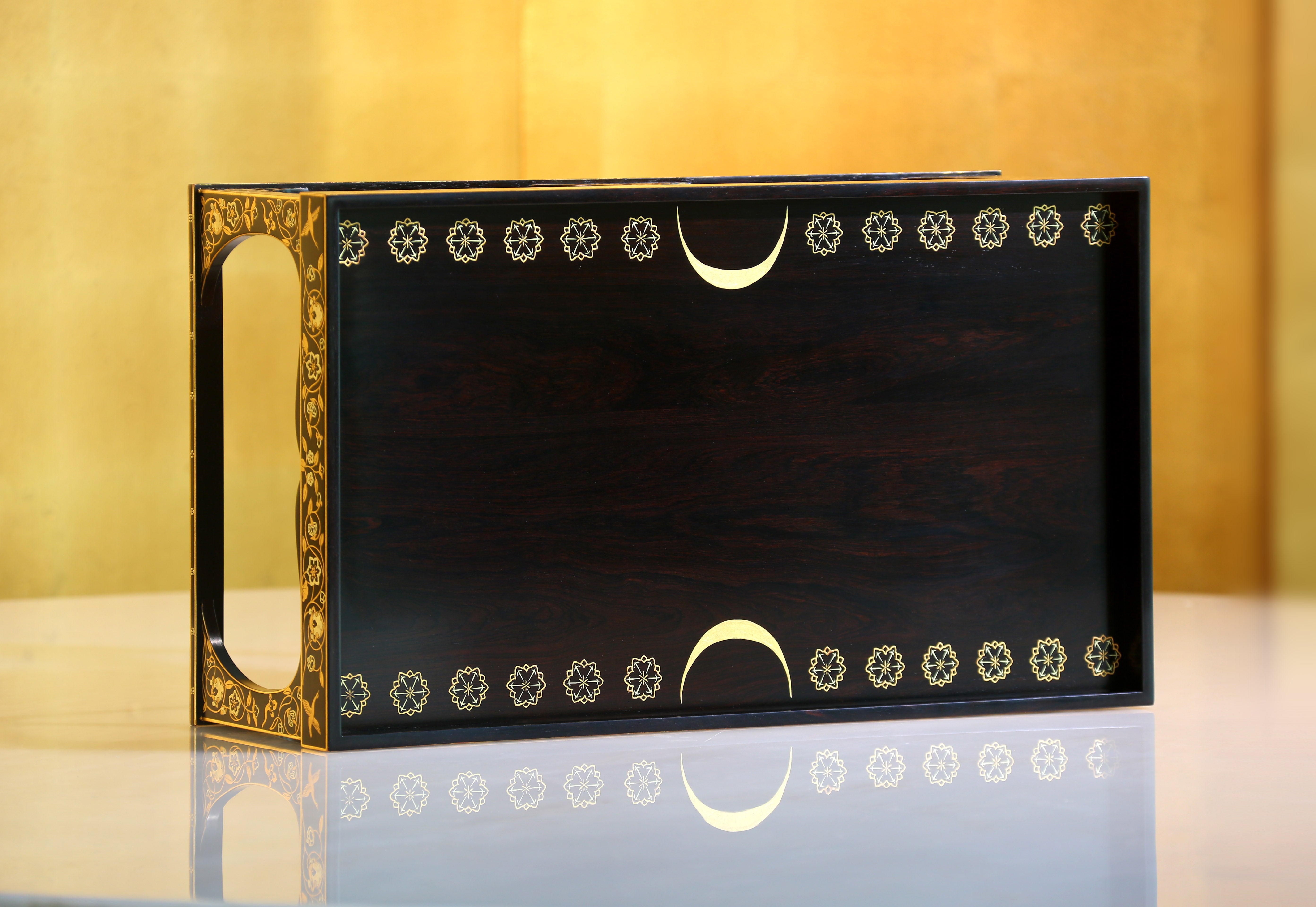 复刻唐代描金茶盘